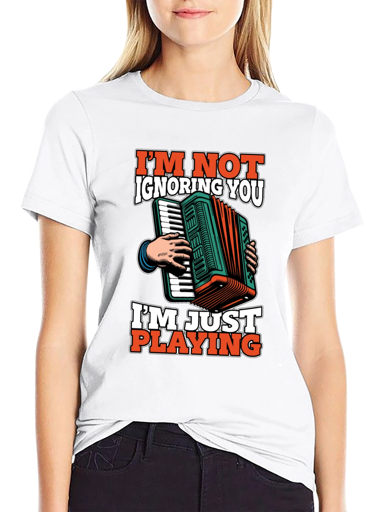 Accordion Player T-Shirt - Im Not Ignoring You Tee