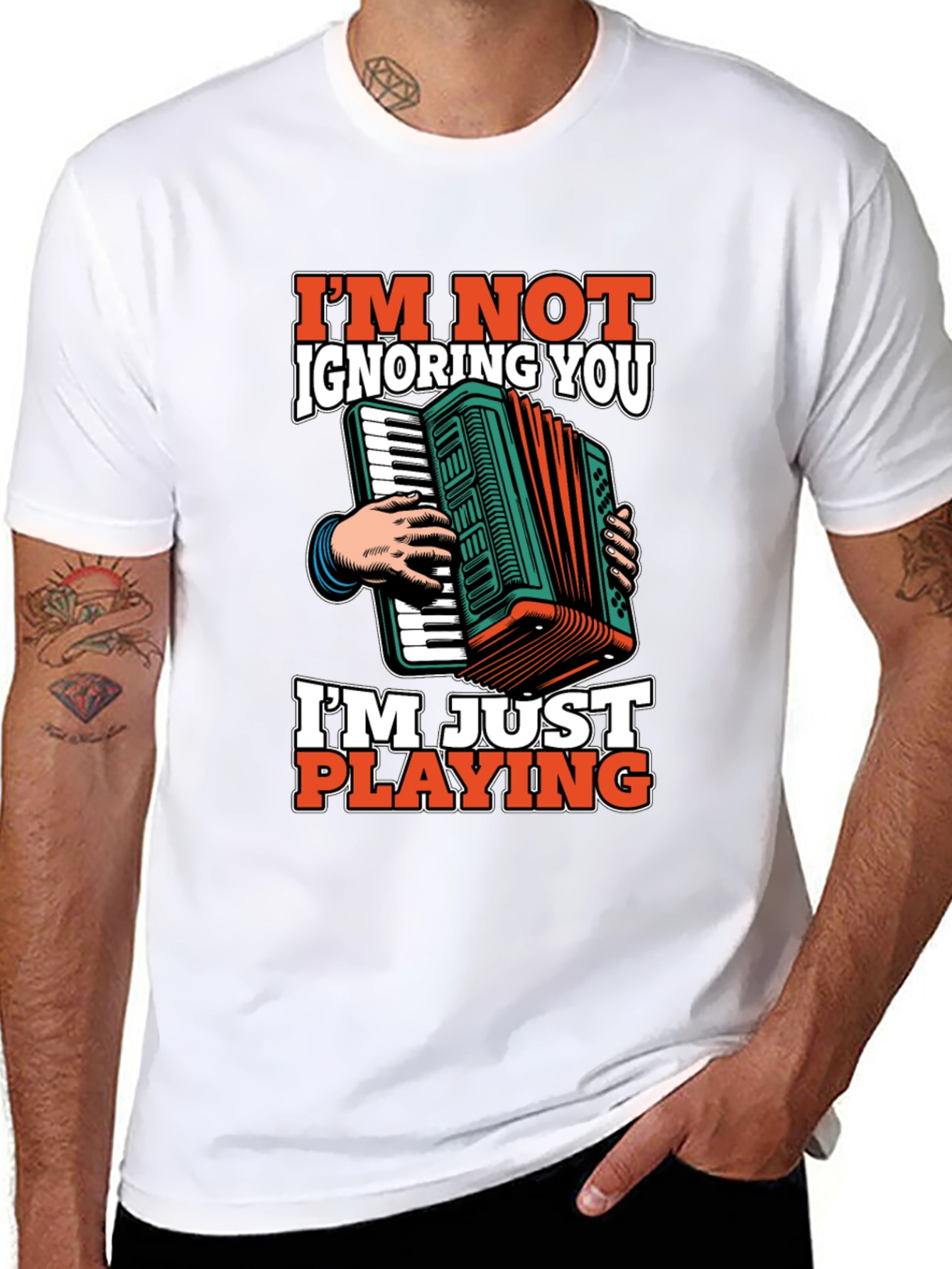 Accordion Player T-Shirt - Im Not Ignoring You Tee