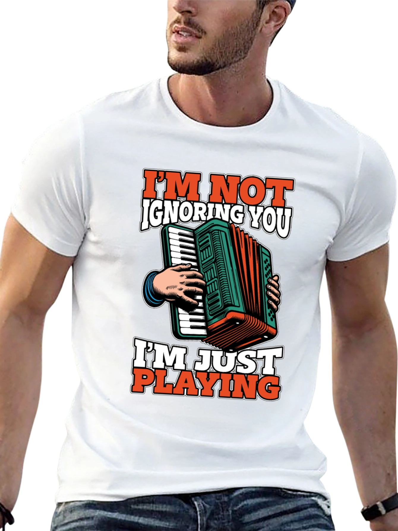 Accordion Player T-Shirt - Im Not Ignoring You Tee