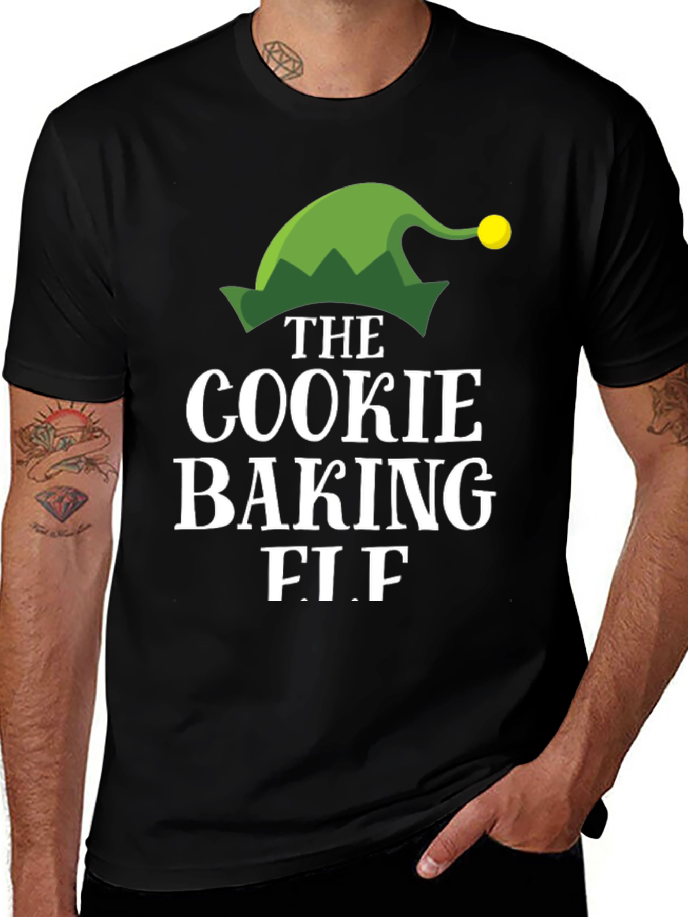 Cookie Baking Elf T-Shirt - Holiday Apparel
