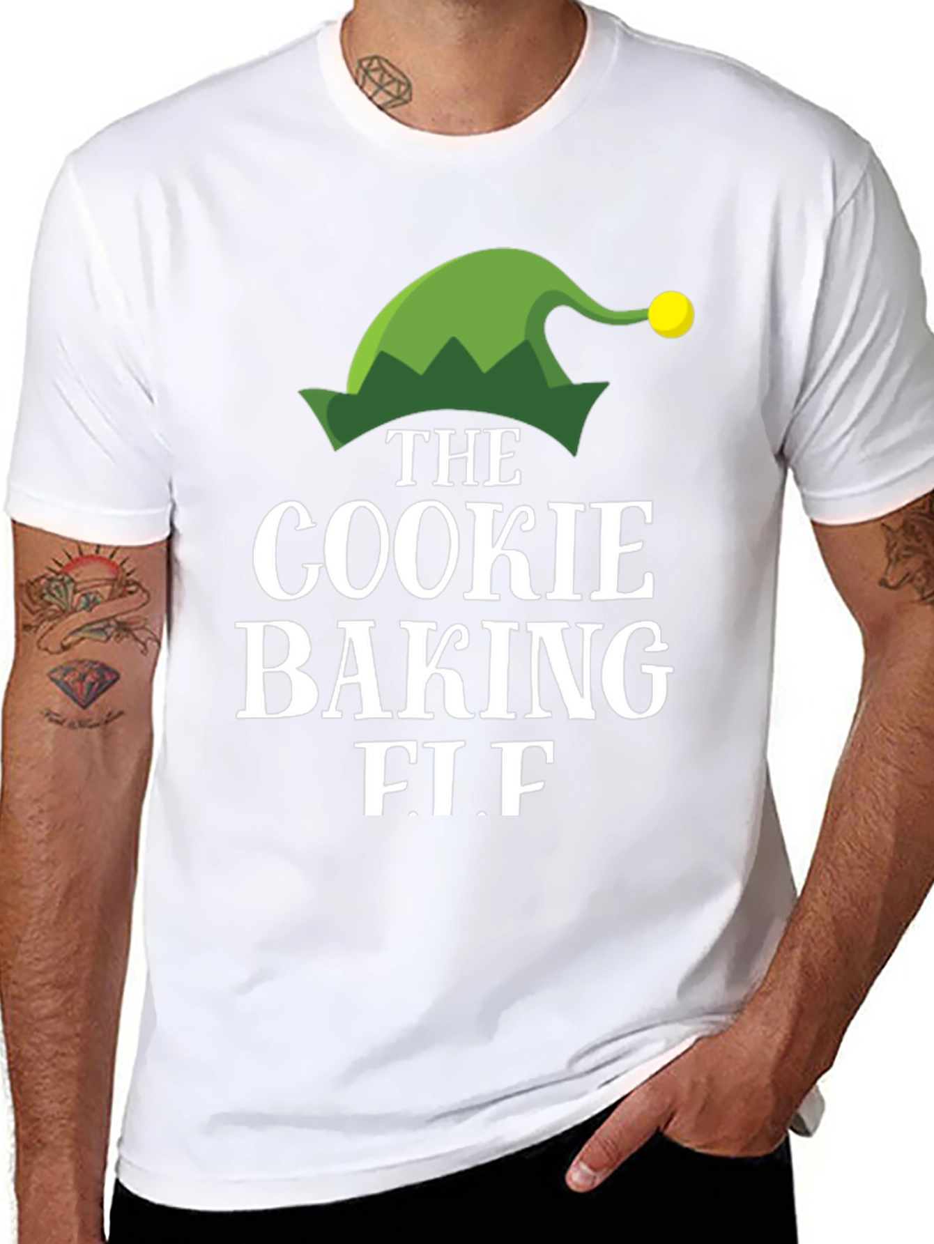 Cookie Baking Elf T-Shirt - Holiday Apparel