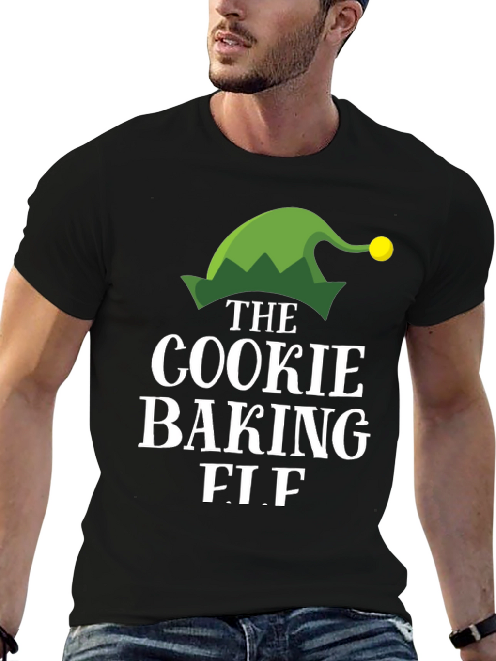 Cookie Baking Elf T-Shirt - Holiday Apparel