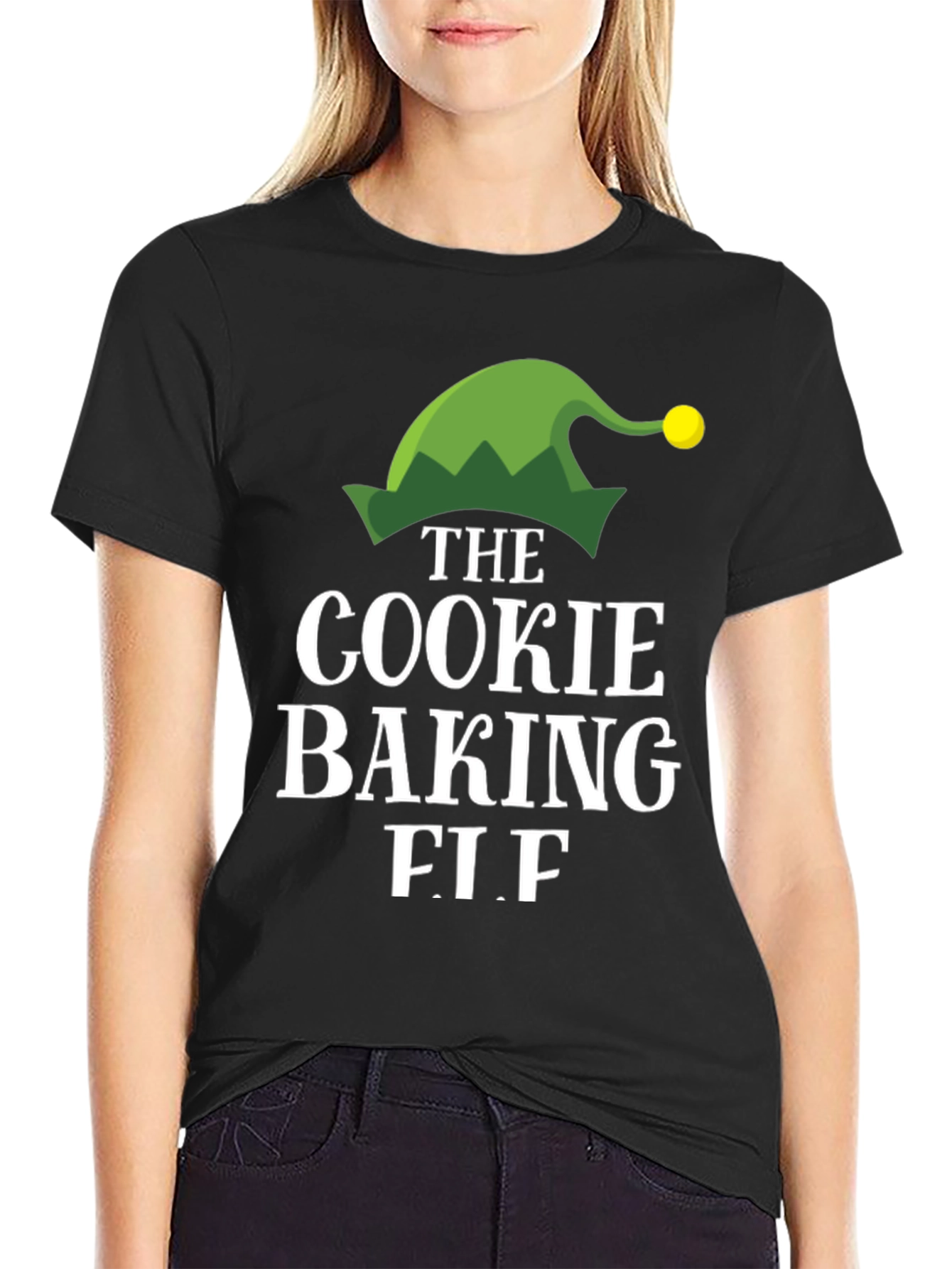 Cookie Baking Elf T-Shirt - Holiday Apparel