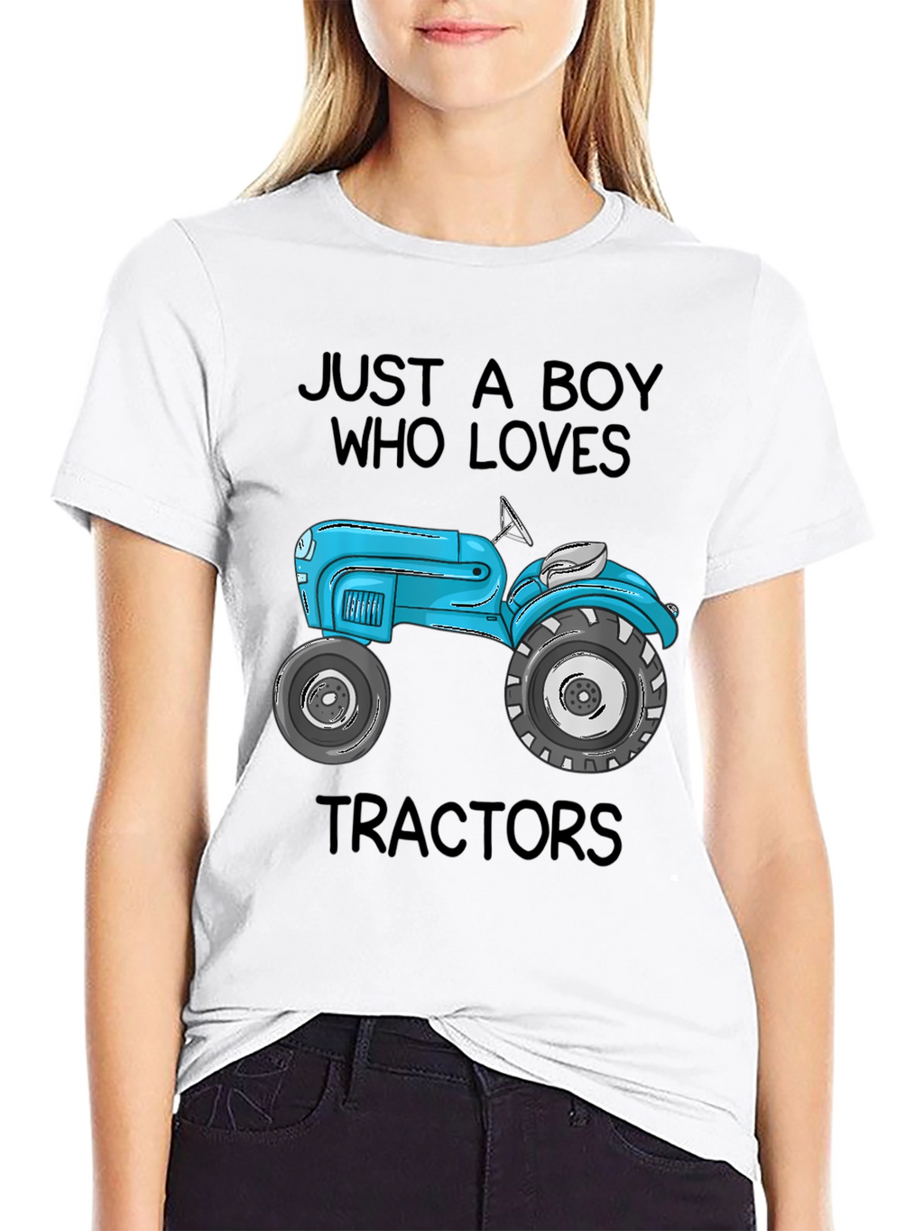 Boy Who Loves Tractors Graphic T-Shirt