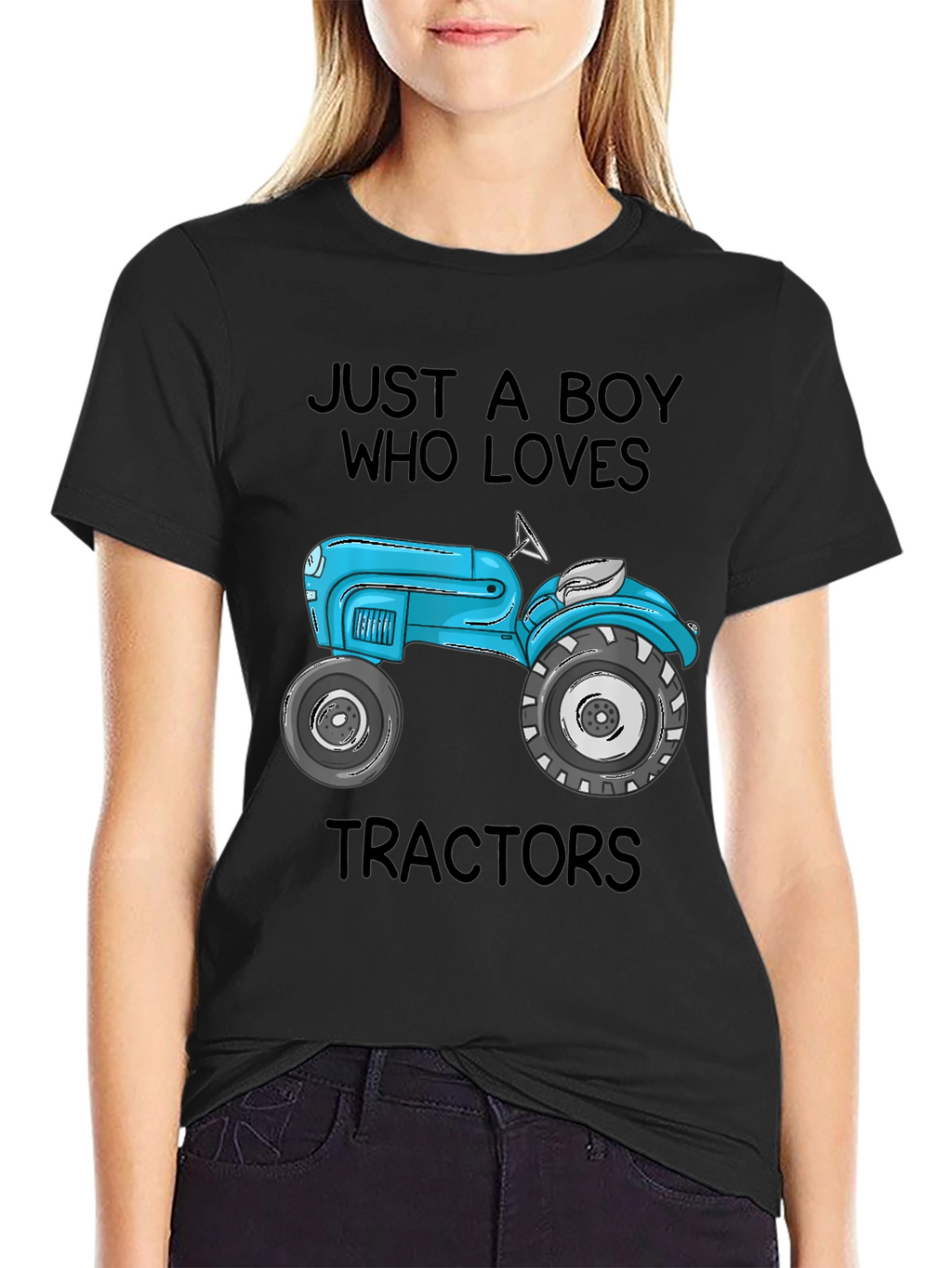 Boy Who Loves Tractors Graphic T-Shirt