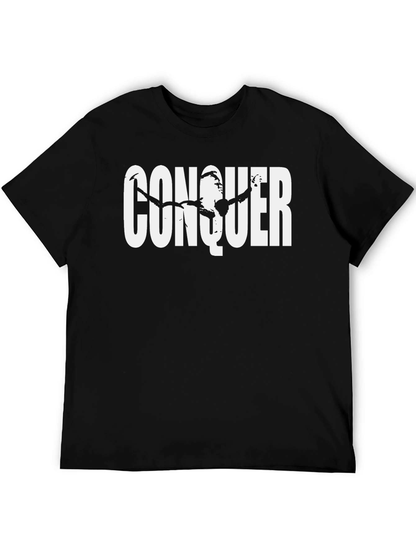 Conquer T-Shirt - Black Graphic Tee