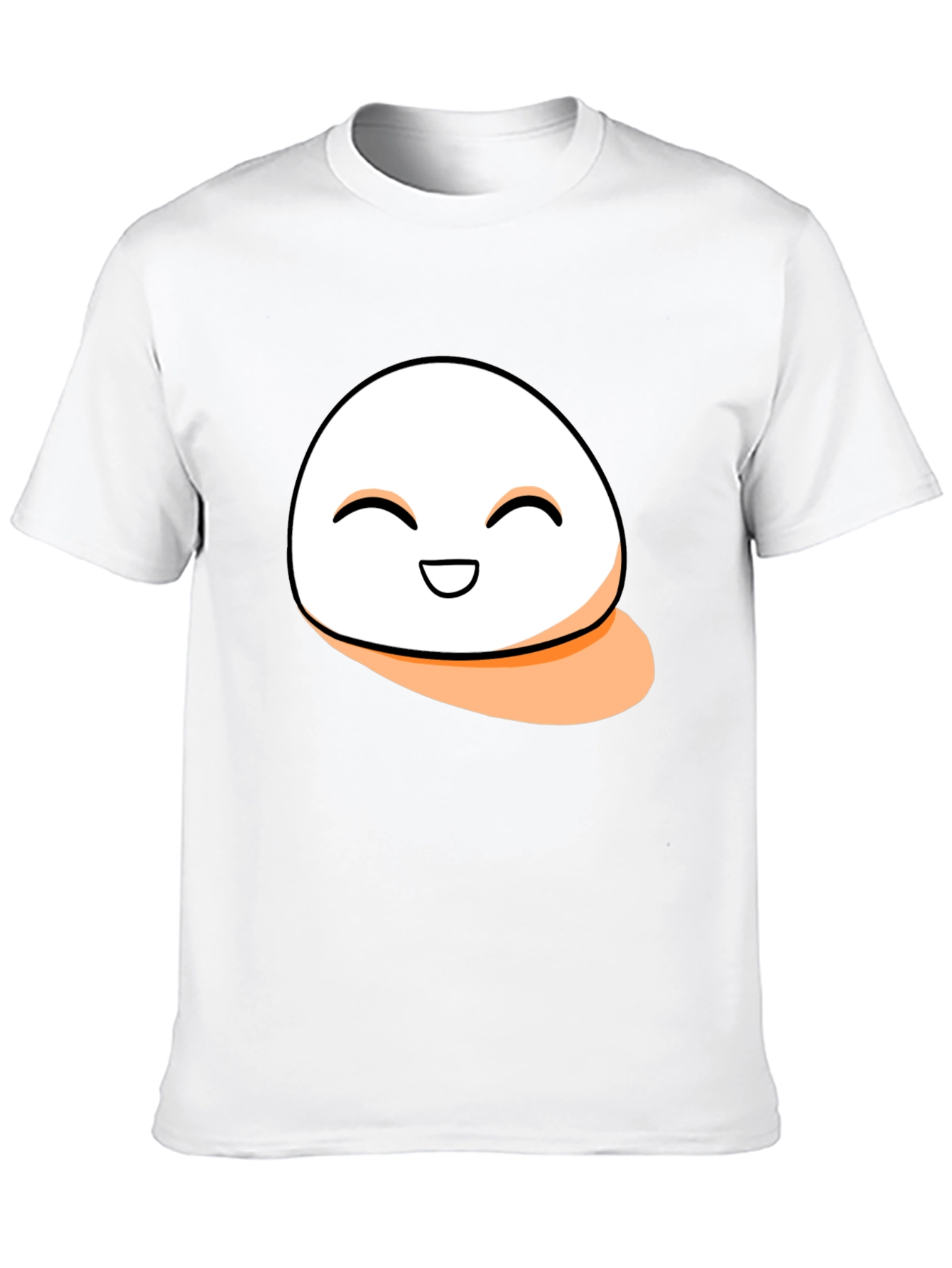 Smiling Blob Graphic Tee - Casual Comfort