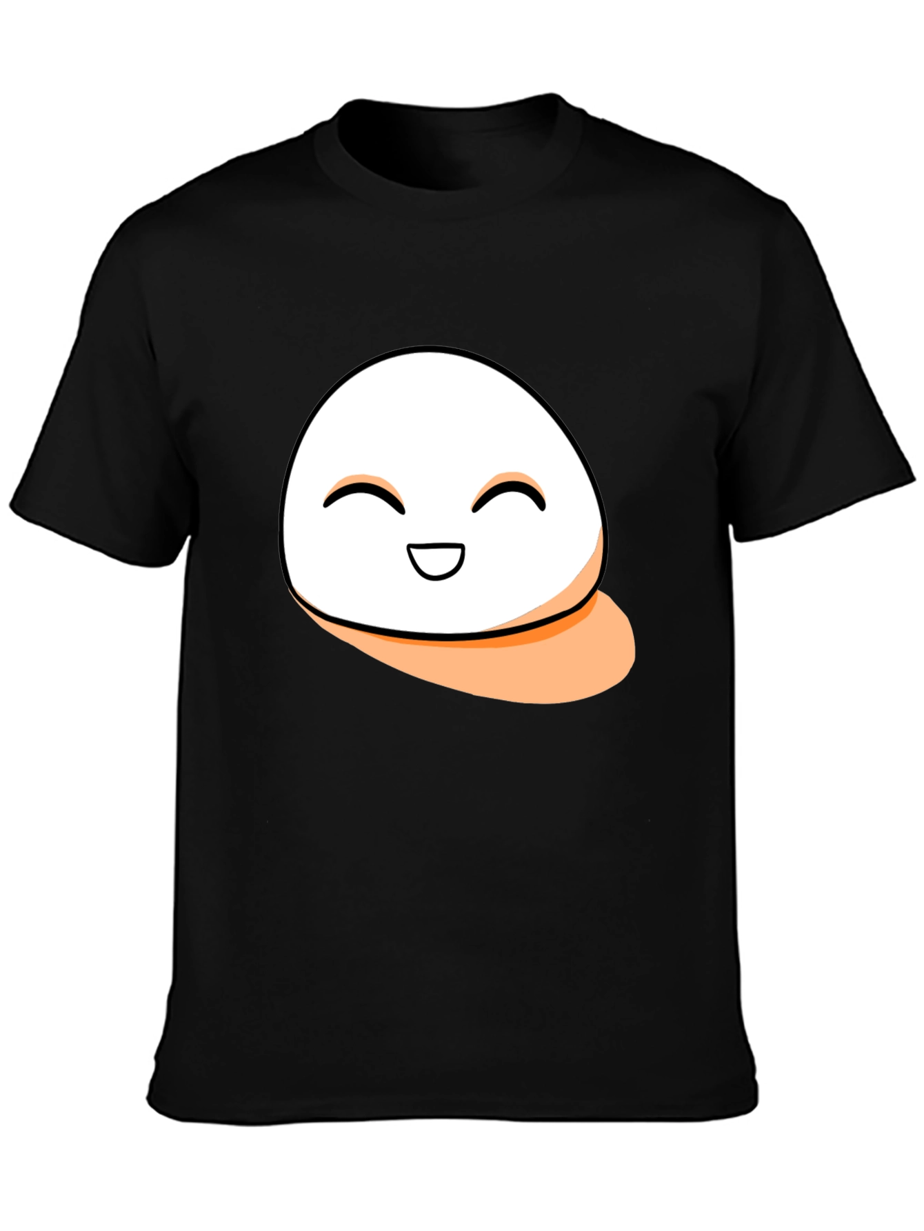 Smiling Blob Graphic Tee - Casual Comfort