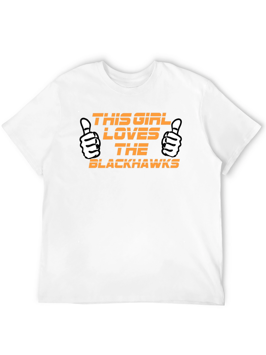 Black T-Shirt - This Girl Loves Blackhawks