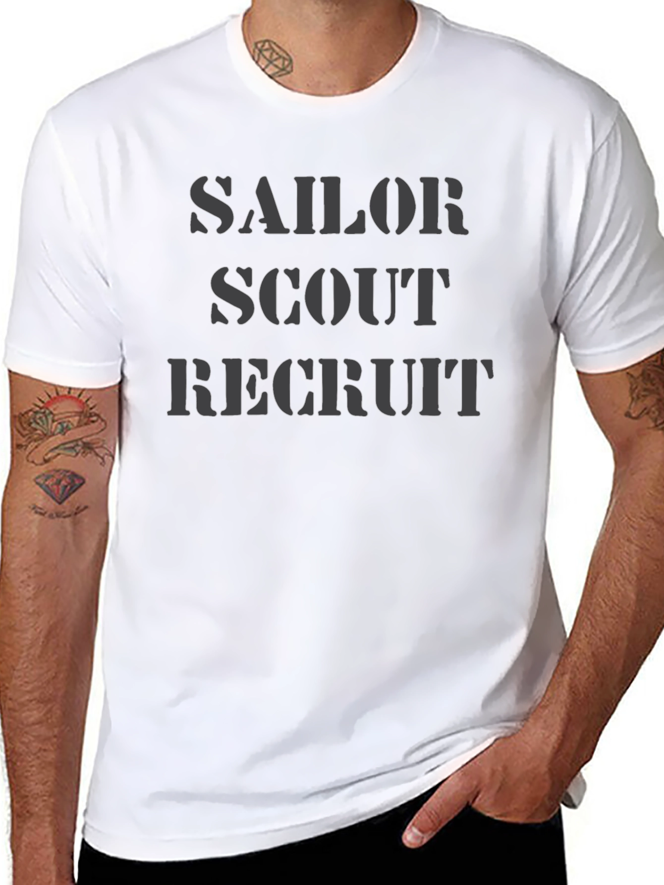 Sailor Scout Recruit Graphic Tee - Military Inspired T-Shirt