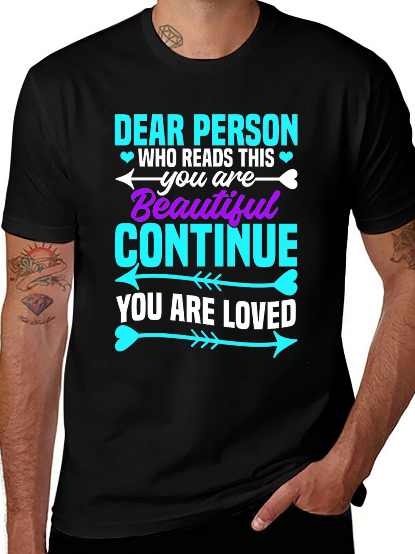 Dear Person Graphic Tee - You Are Beautiful!