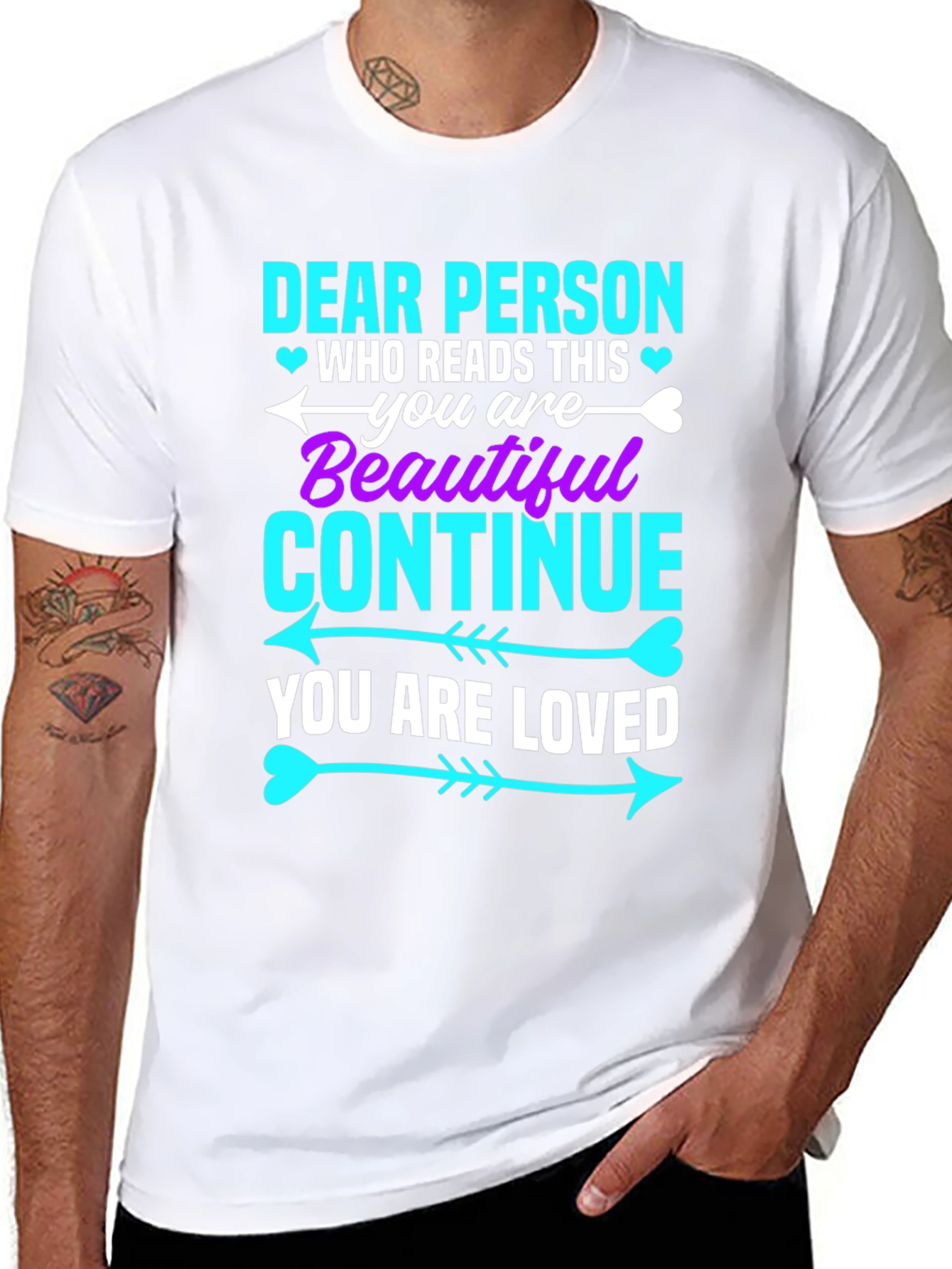 Dear Person Graphic Tee - You Are Beautiful!