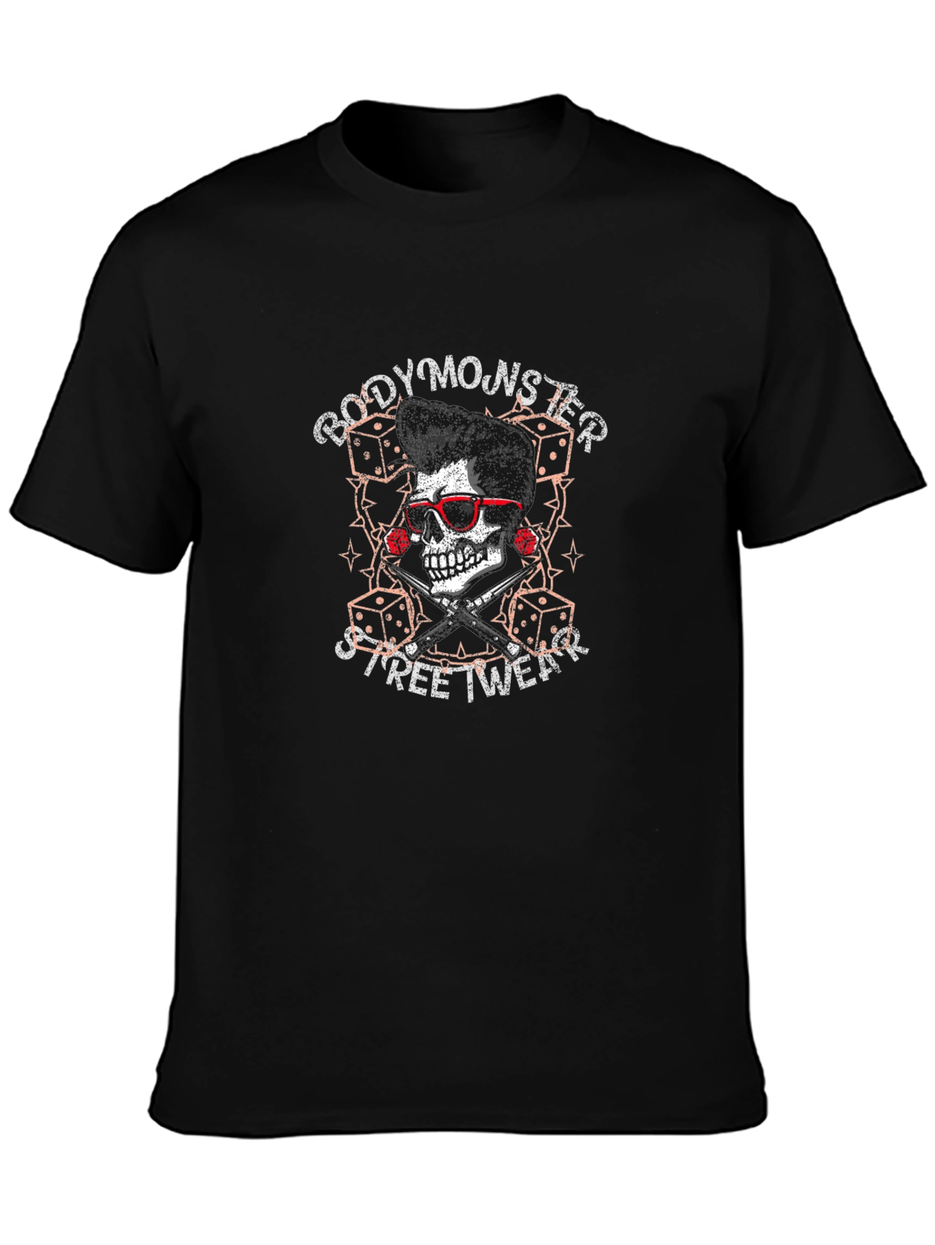 Body Monster Streetwear T-Shirt - Skull Design