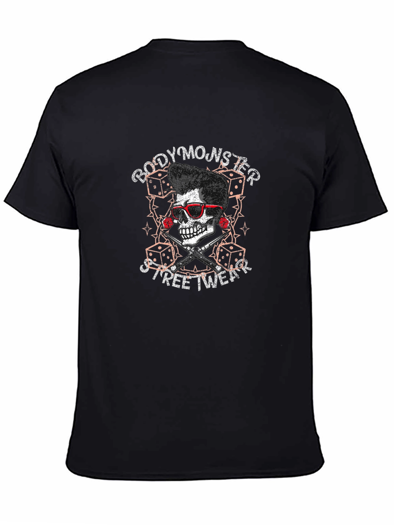 Body Monster Streetwear T-Shirt - Skull Design