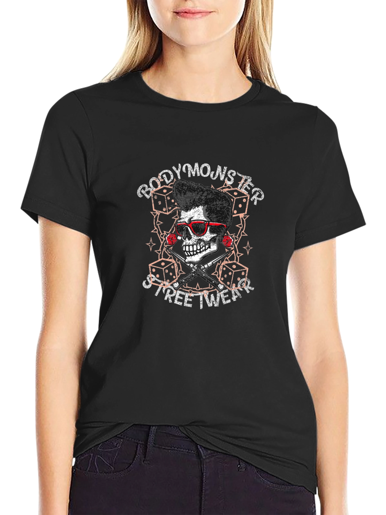 Body Monster Streetwear T-Shirt - Skull Design