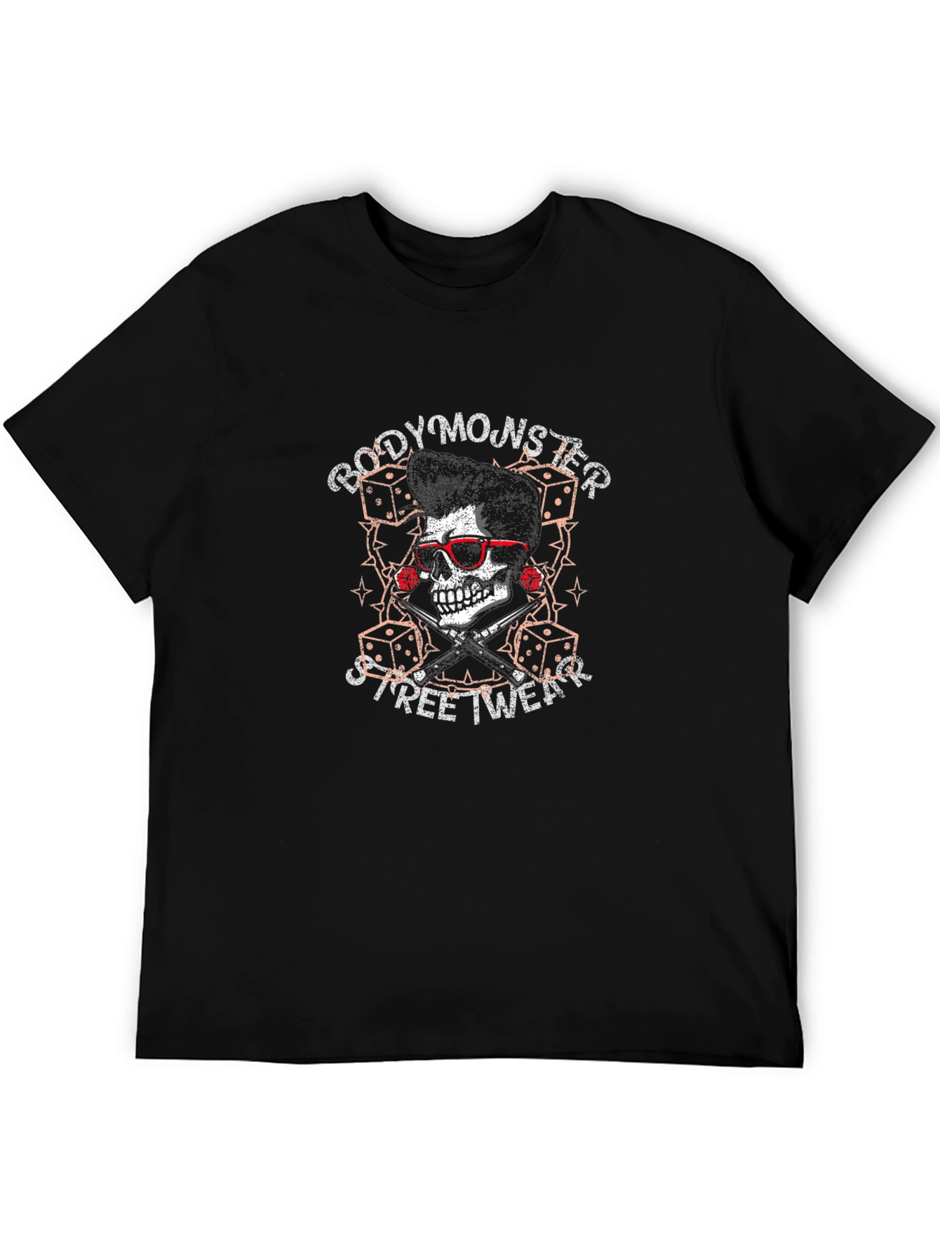 Body Monster Streetwear T-Shirt - Skull Design