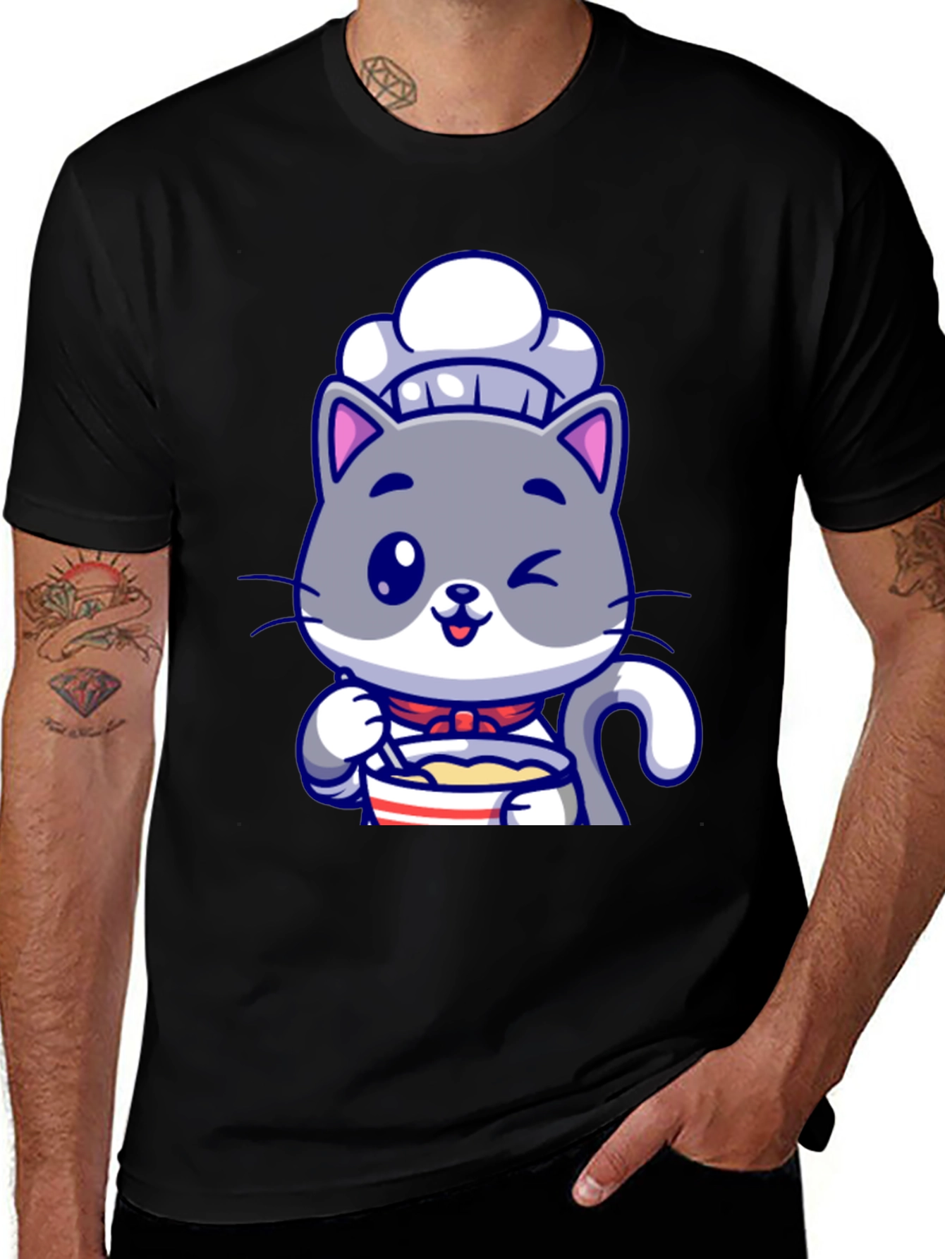Cute Chef Cat T-Shirt