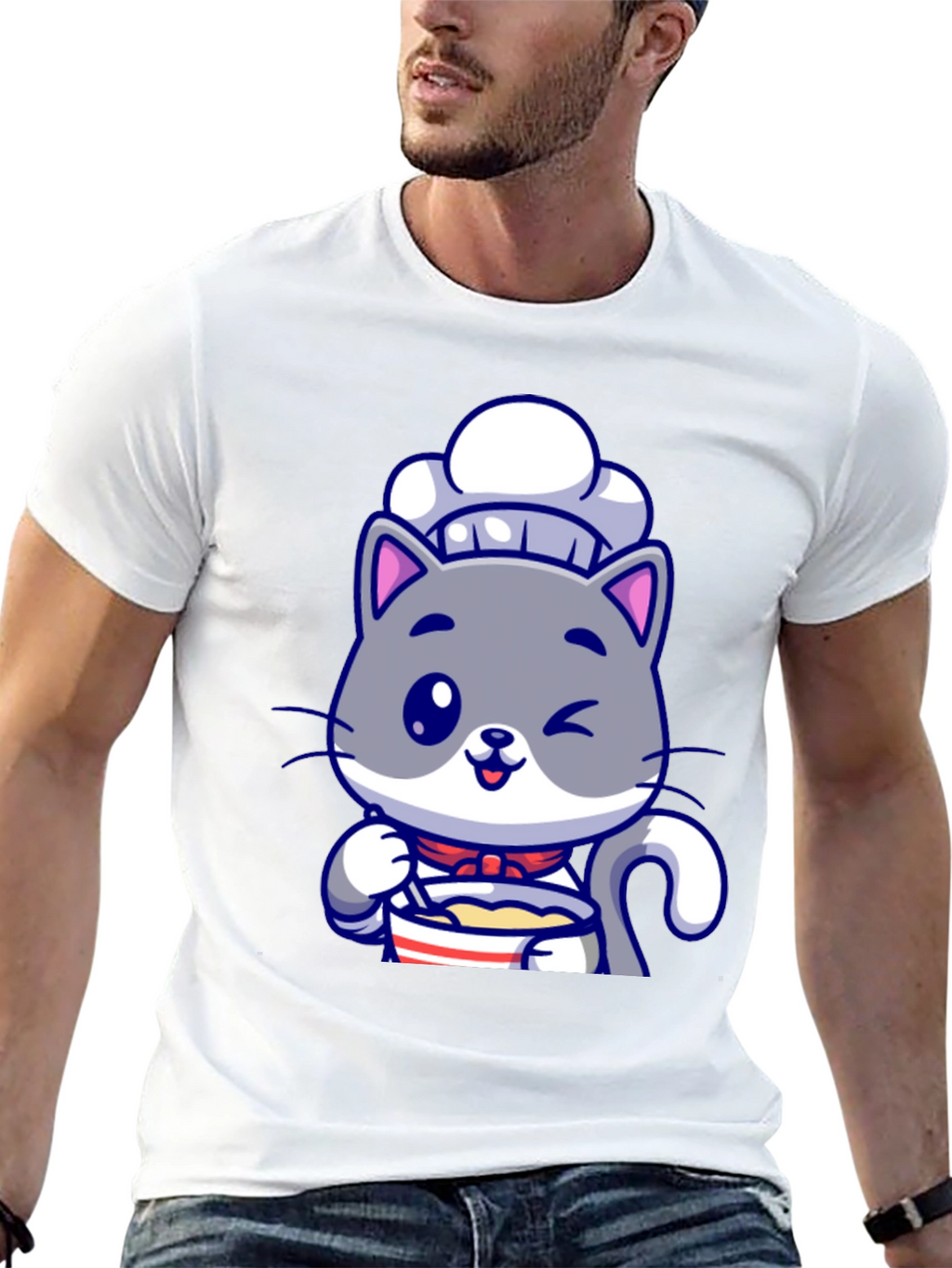 Cute Chef Cat T-Shirt