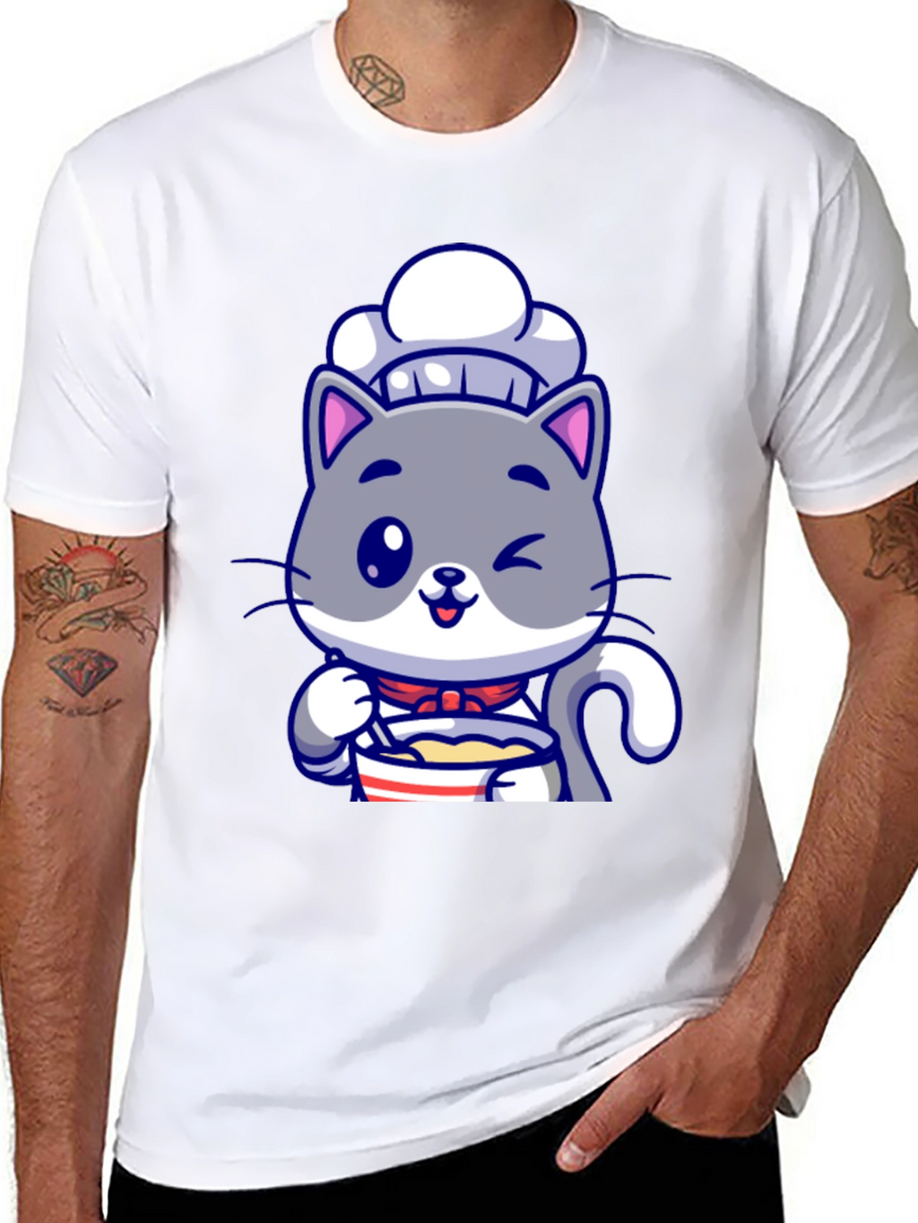 Cute Chef Cat T-Shirt