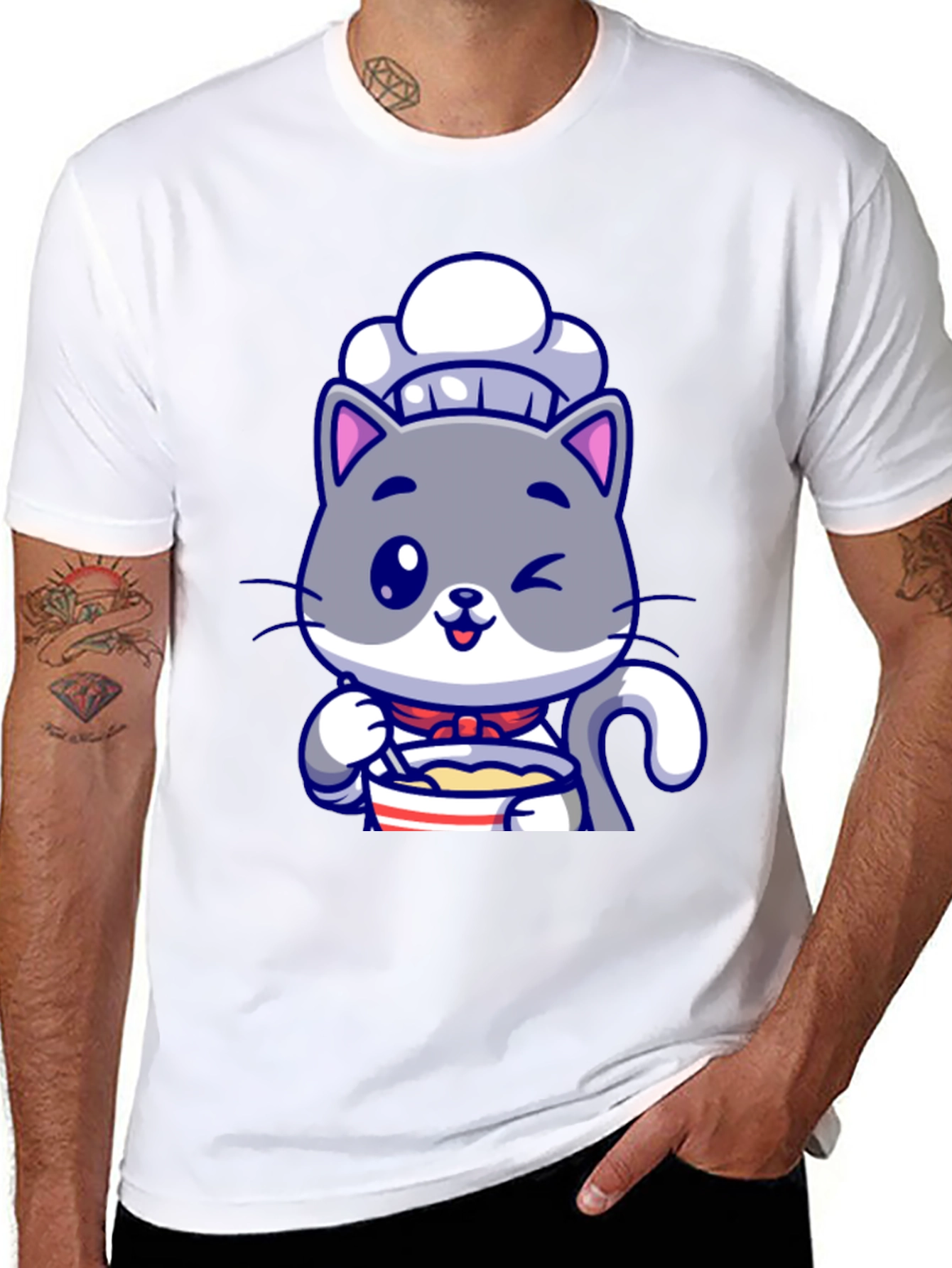 Cute Chef Cat T-Shirt
