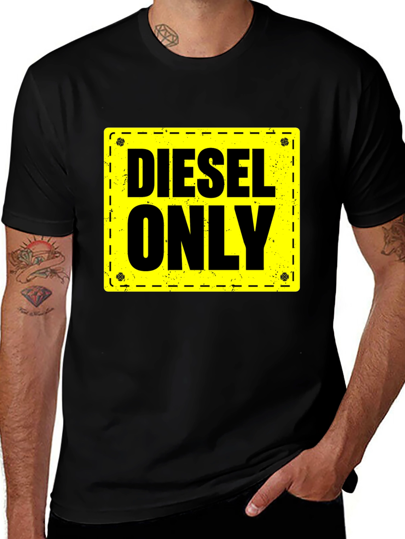 Diesel Only Graphic Tee - Black