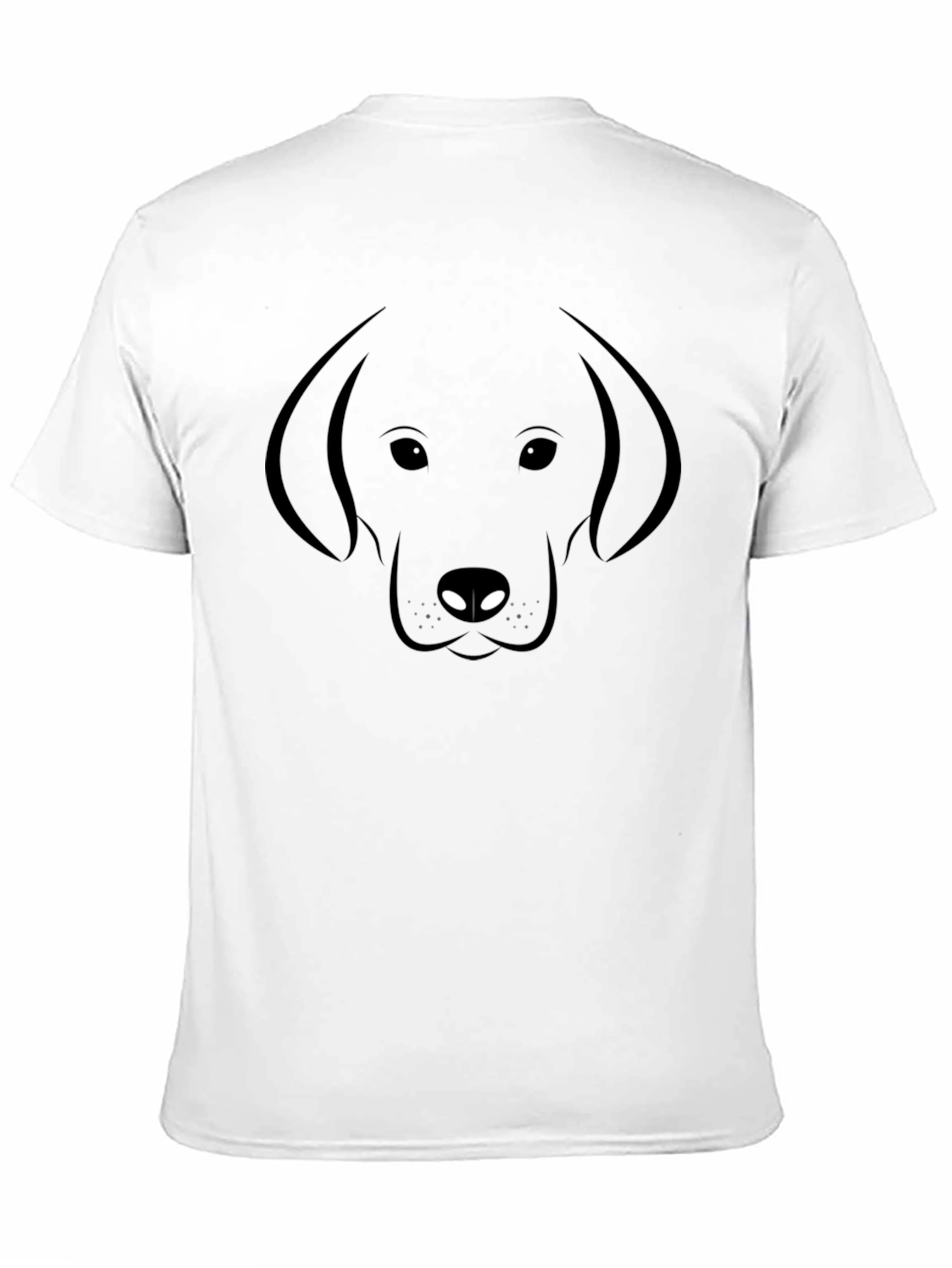 Black Dog Graphic Tee - Minimalist Style