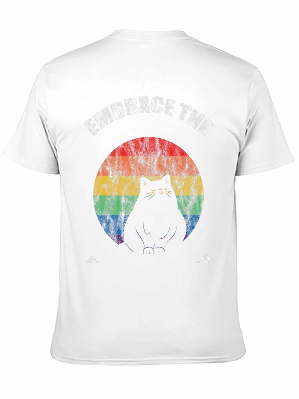 Embrace The Fat Cat Rainbow T-Shirt