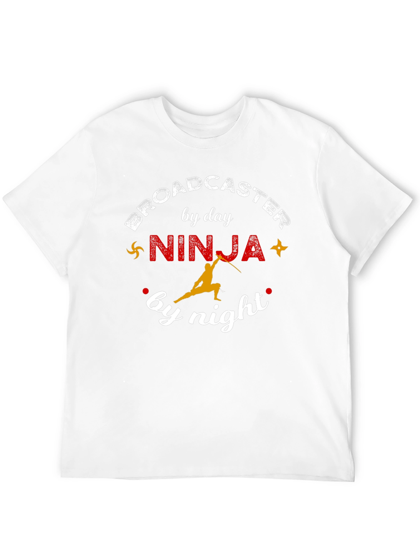 Broadcaster by Day Ninja by Night Graphic T-Shirt