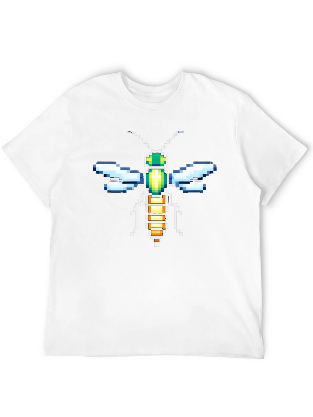 Pixel Art Dragonfly Graphic Tee