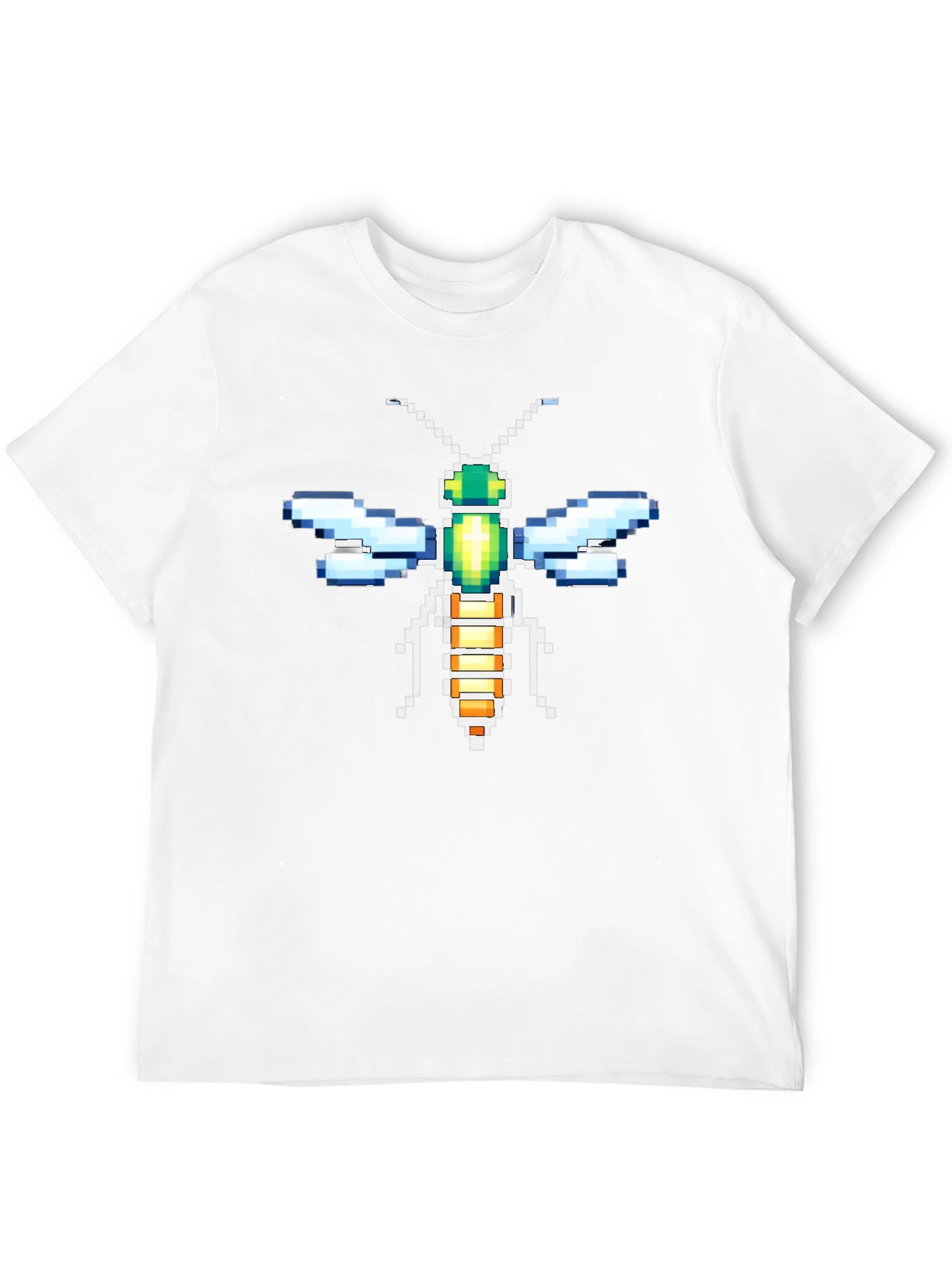 Pixel Art Dragonfly Graphic Tee
