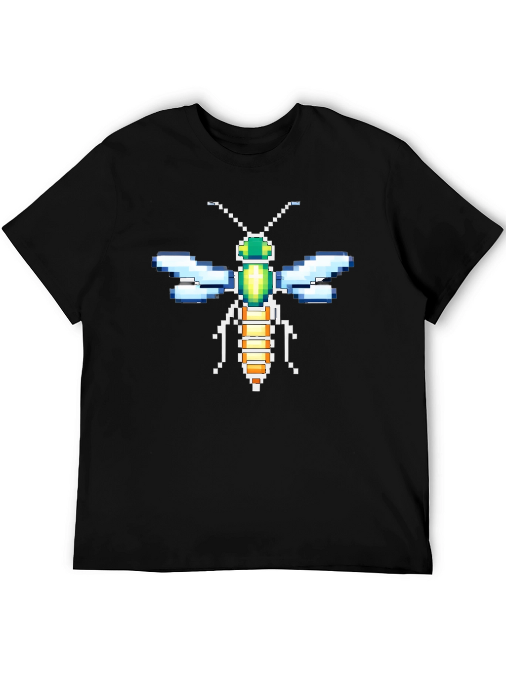 Pixel Art Dragonfly Graphic Tee