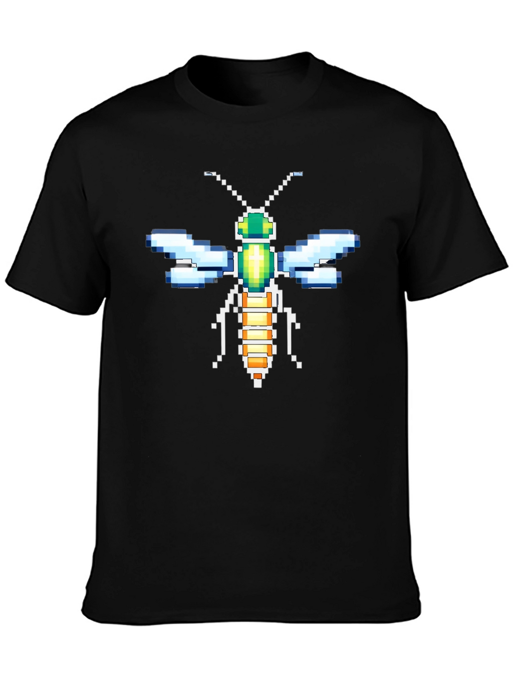 Pixel Art Dragonfly Graphic Tee