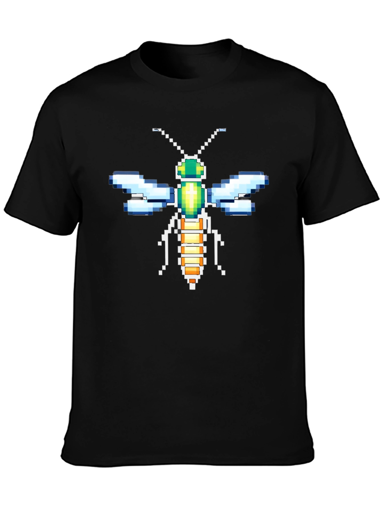 Pixel Art Dragonfly Graphic Tee
