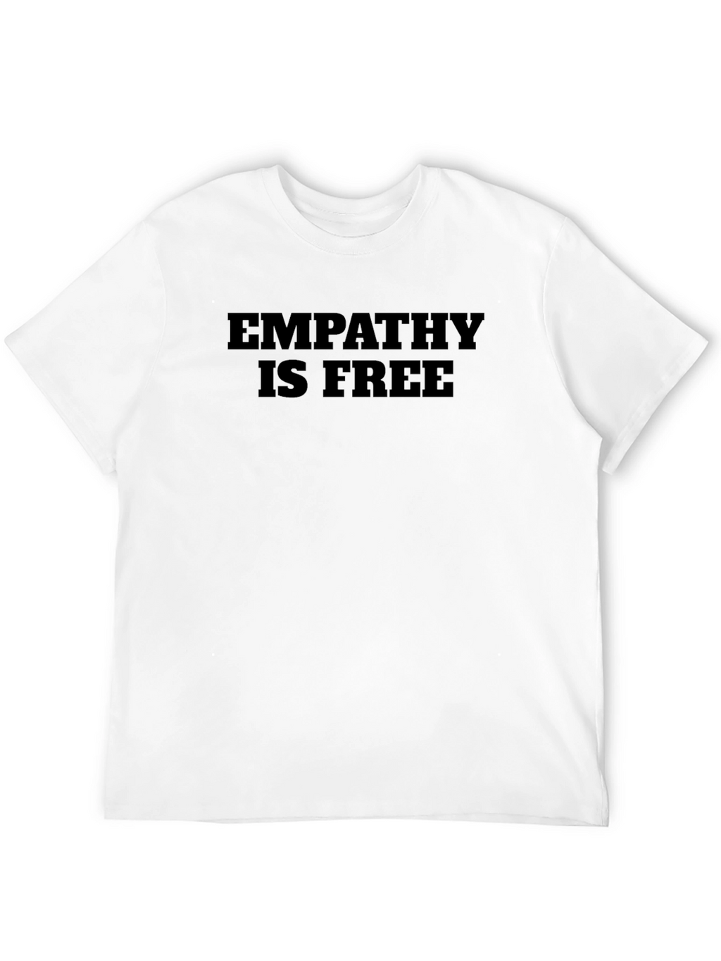 Empathy is Free Black Graphic T-Shirt