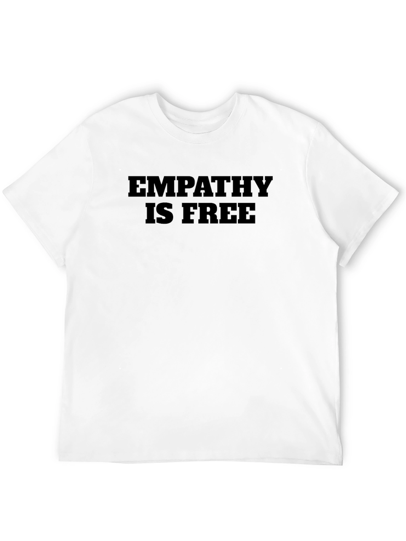 Empathy is Free Black Graphic T-Shirt