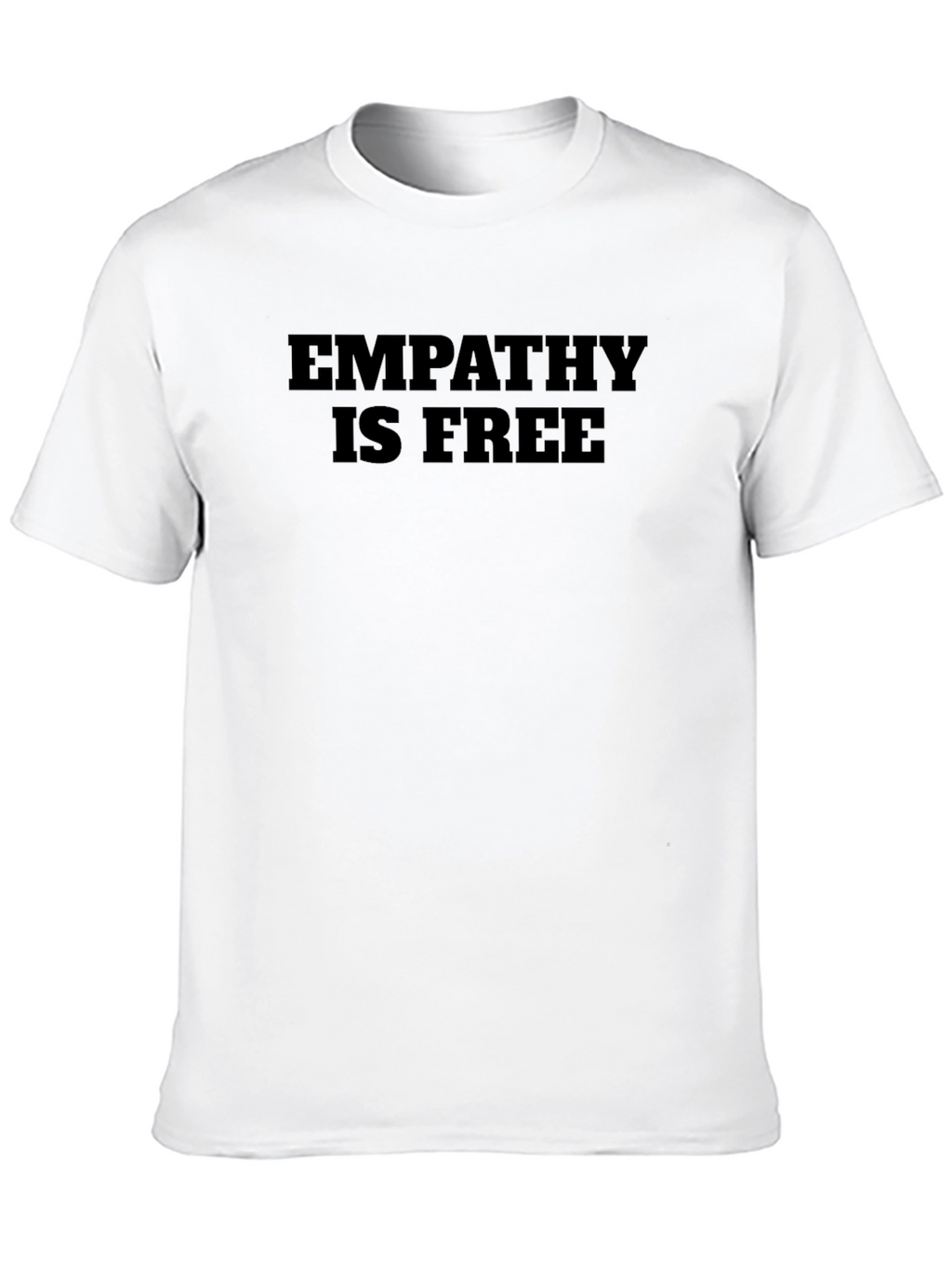 Empathy is Free Black Graphic T-Shirt