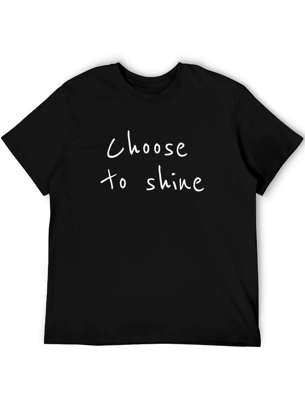 Choose to Shine Black Graphic T-Shirt