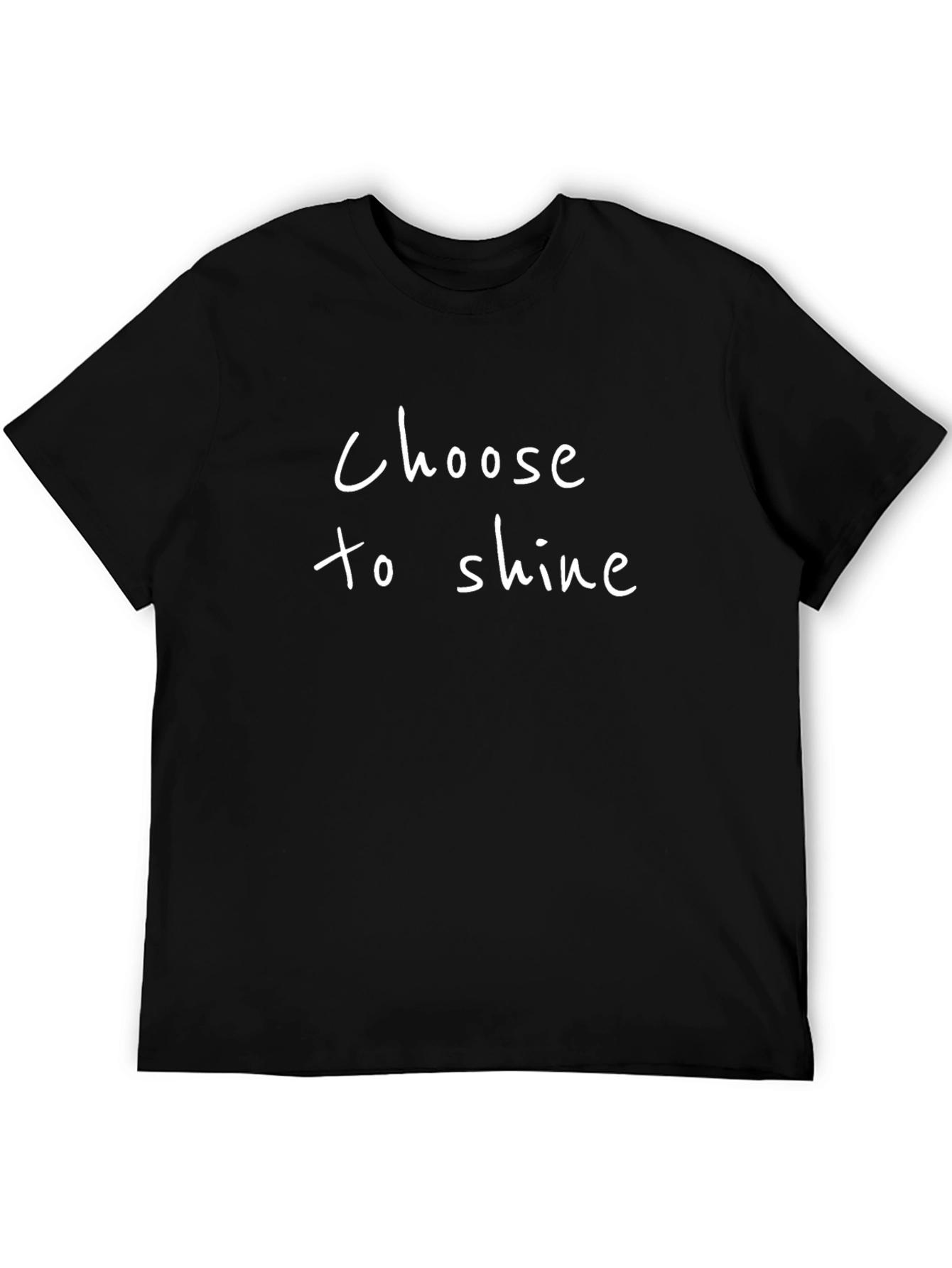 Choose to Shine Black Graphic T-Shirt