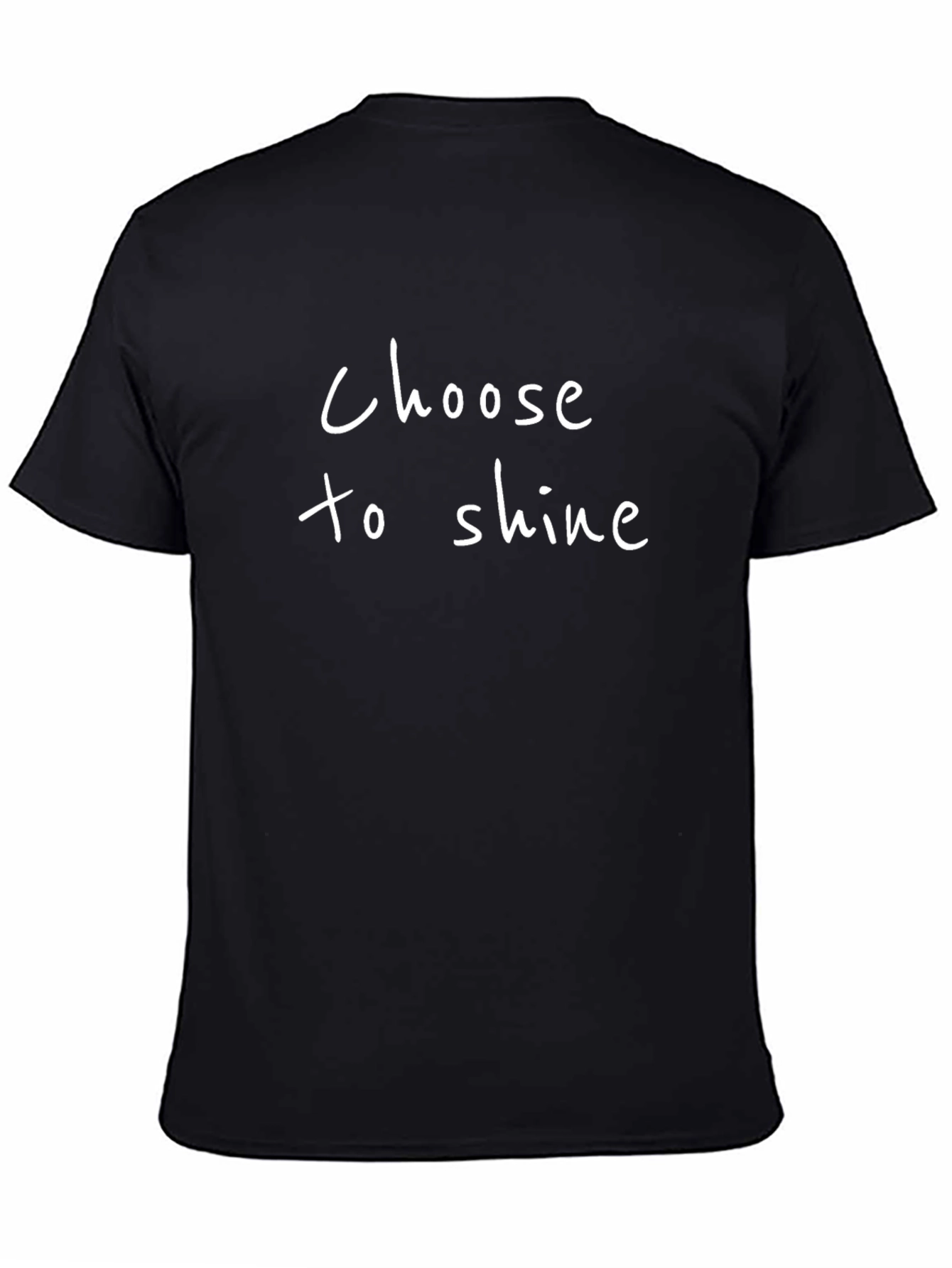 Choose to Shine Black Graphic T-Shirt