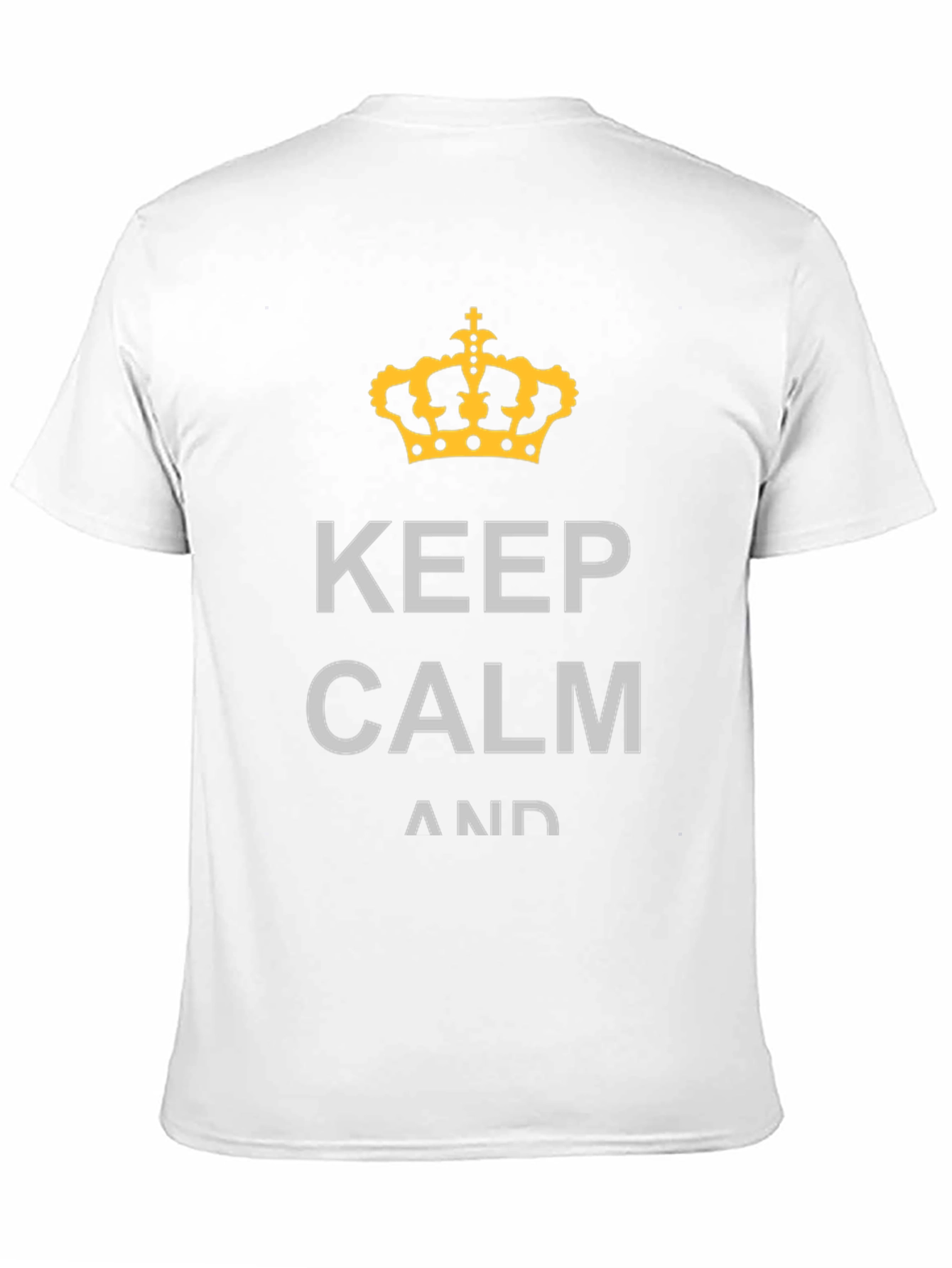 Keep Calm Graphic Tee - Black Cotton T-Shirt