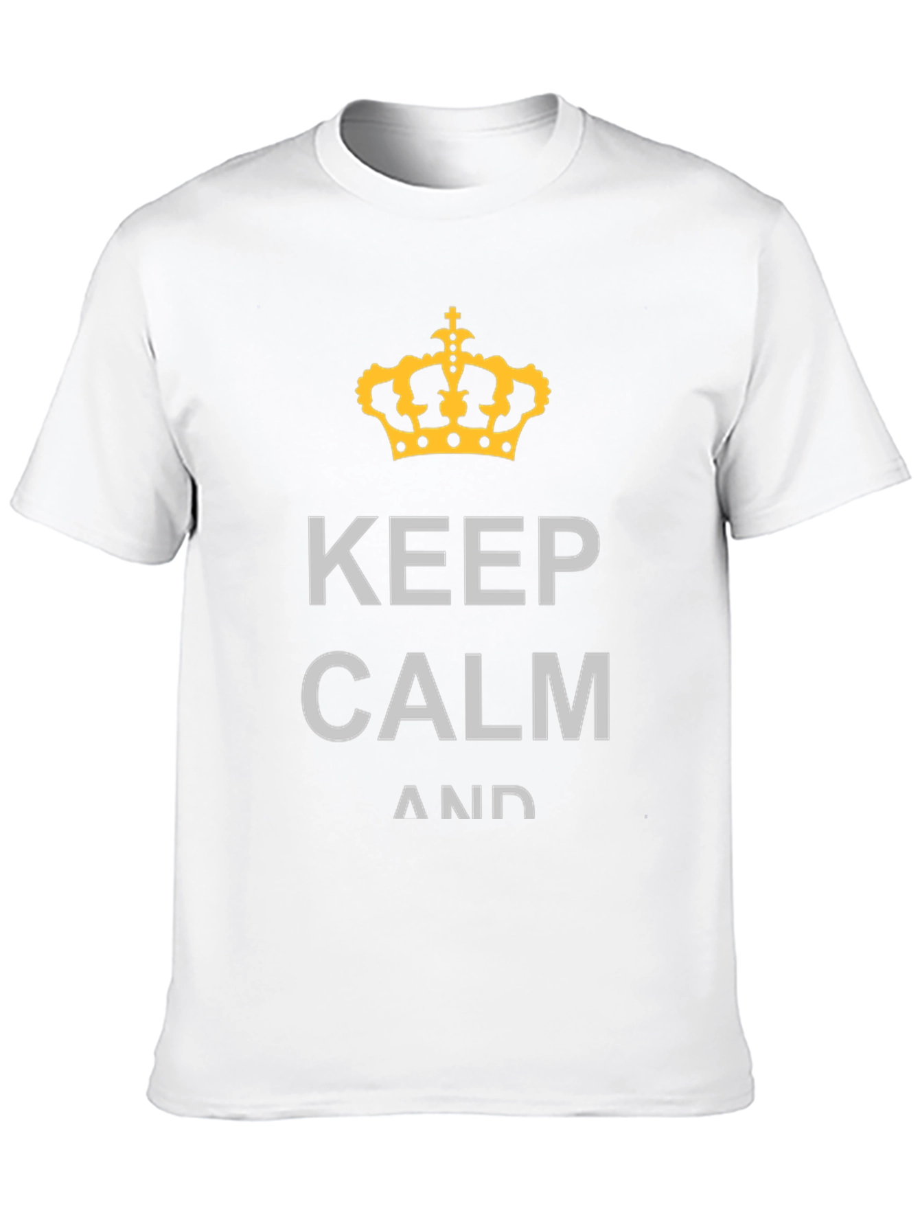 Keep Calm Graphic Tee - Black Cotton T-Shirt