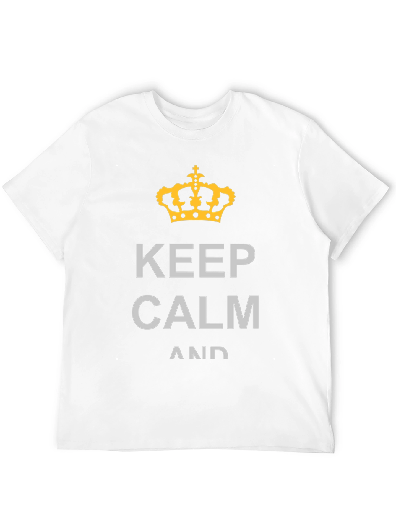 Keep Calm Graphic Tee - Black Cotton T-Shirt