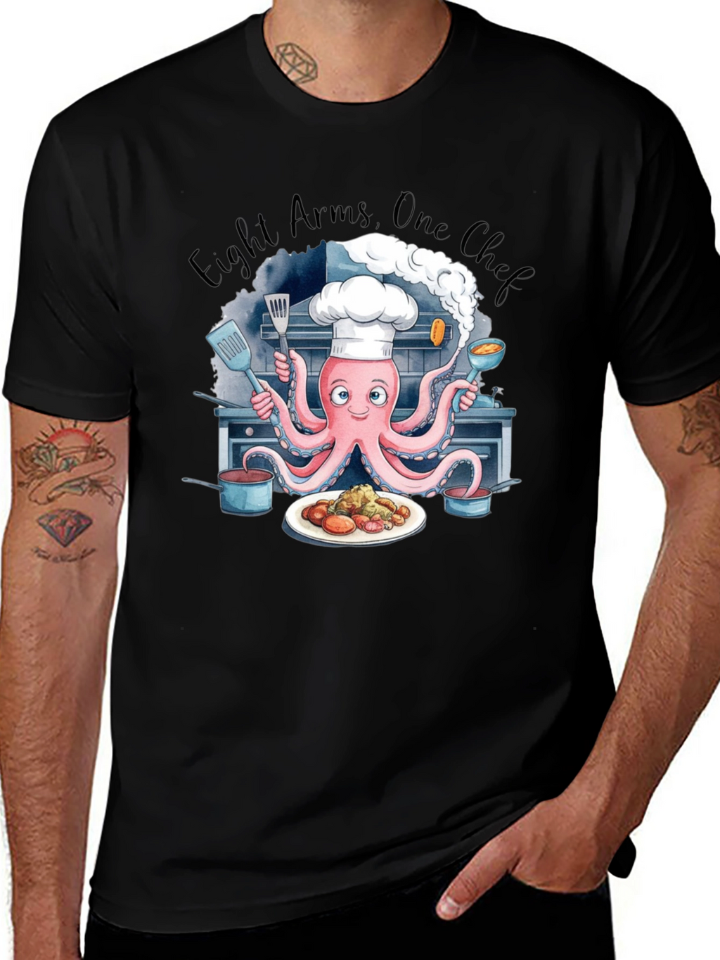 Eight Arms One Chef T-Shirt
