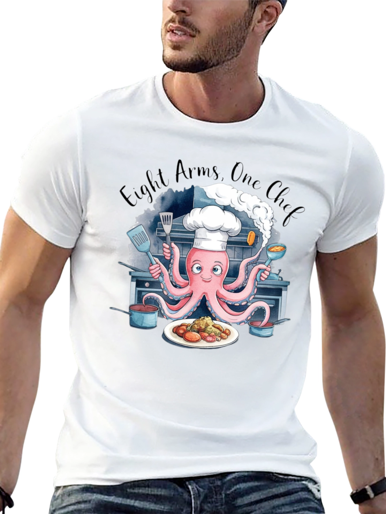 Eight Arms One Chef T-Shirt