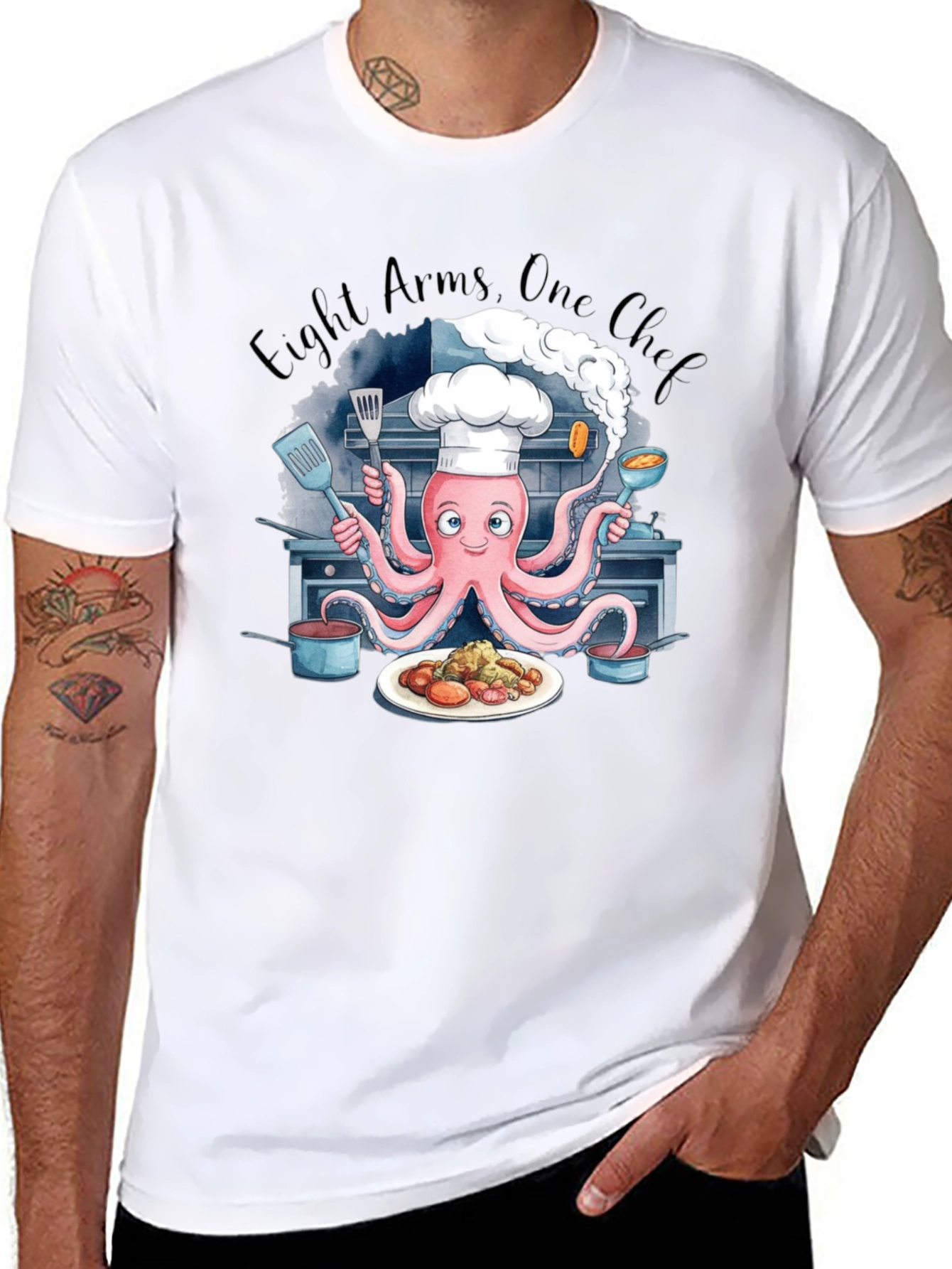 Eight Arms One Chef T-Shirt