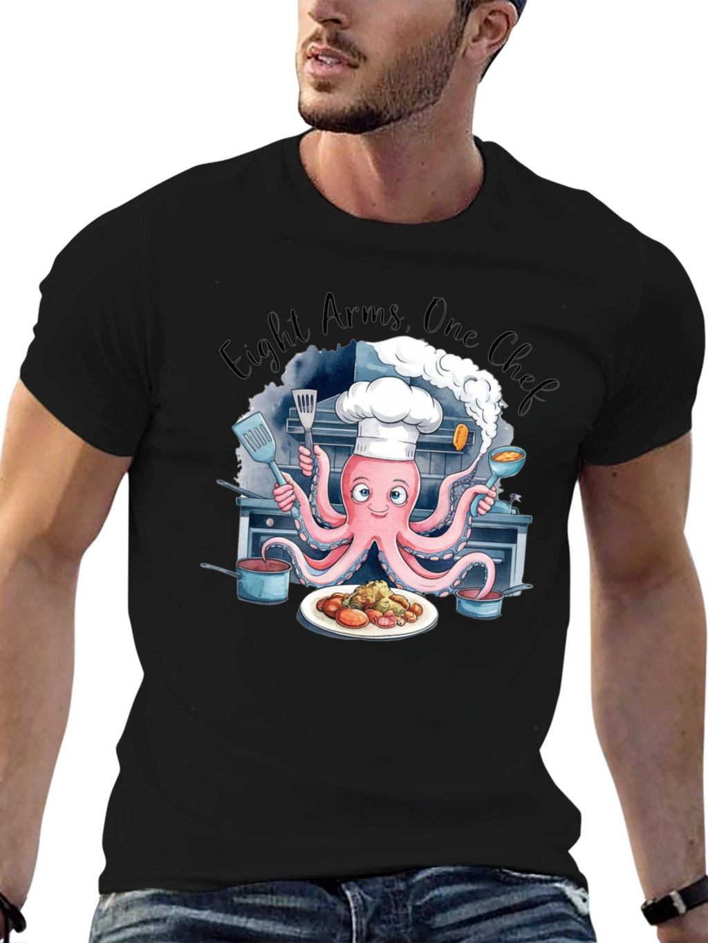 Eight Arms One Chef T-Shirt