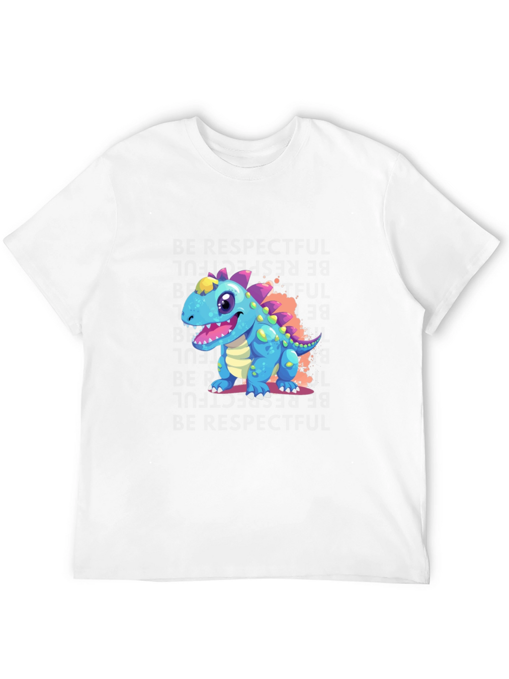 Cartoon Dinosaur Graphic T-Shirt