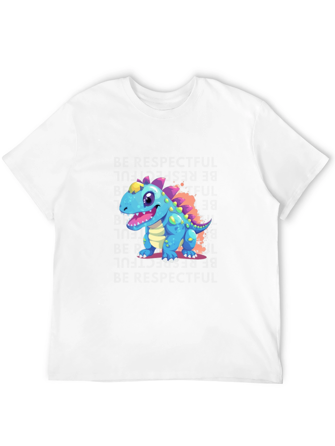 Cartoon Dinosaur Graphic T-Shirt