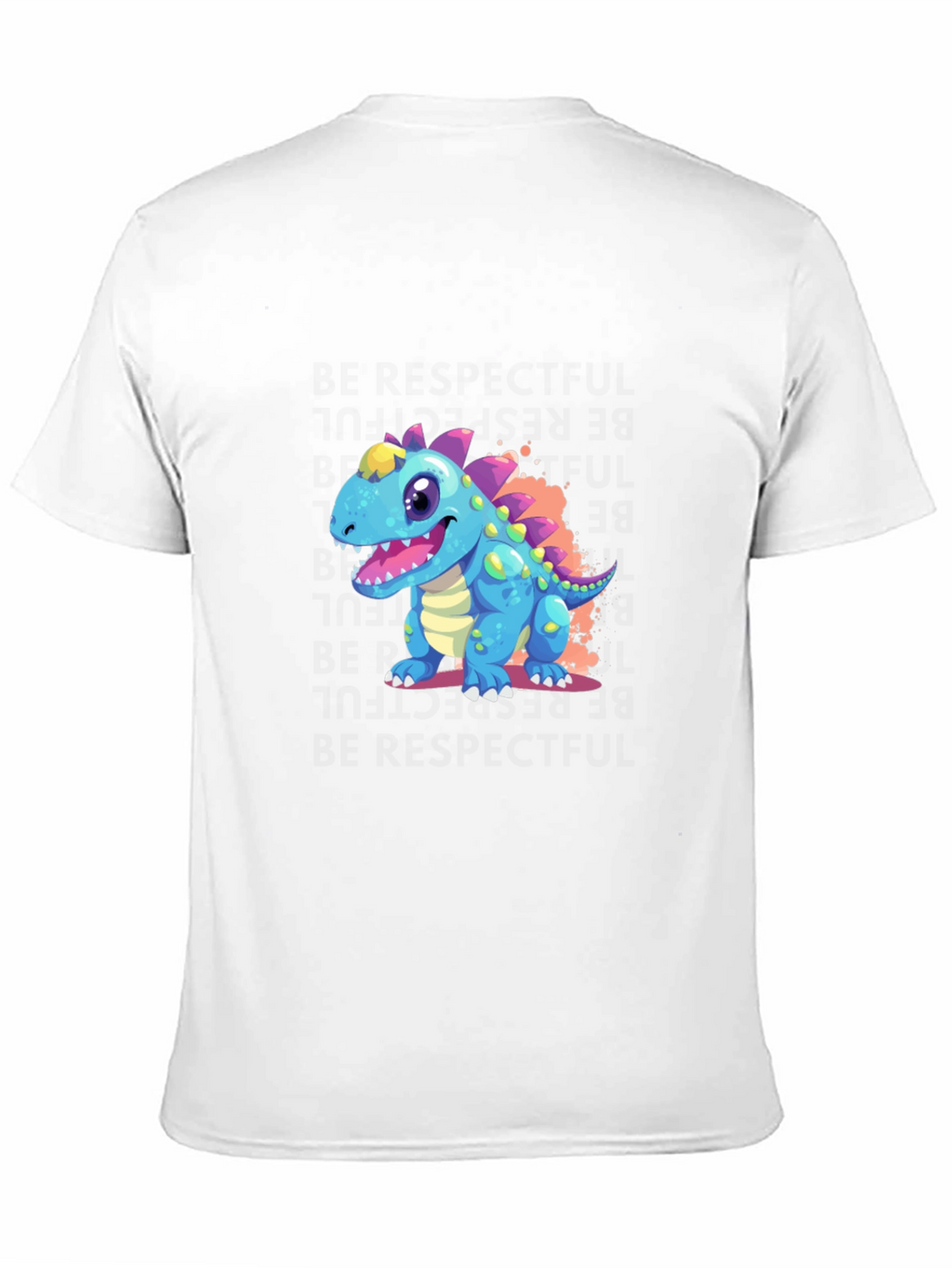 Cartoon Dinosaur Graphic T-Shirt