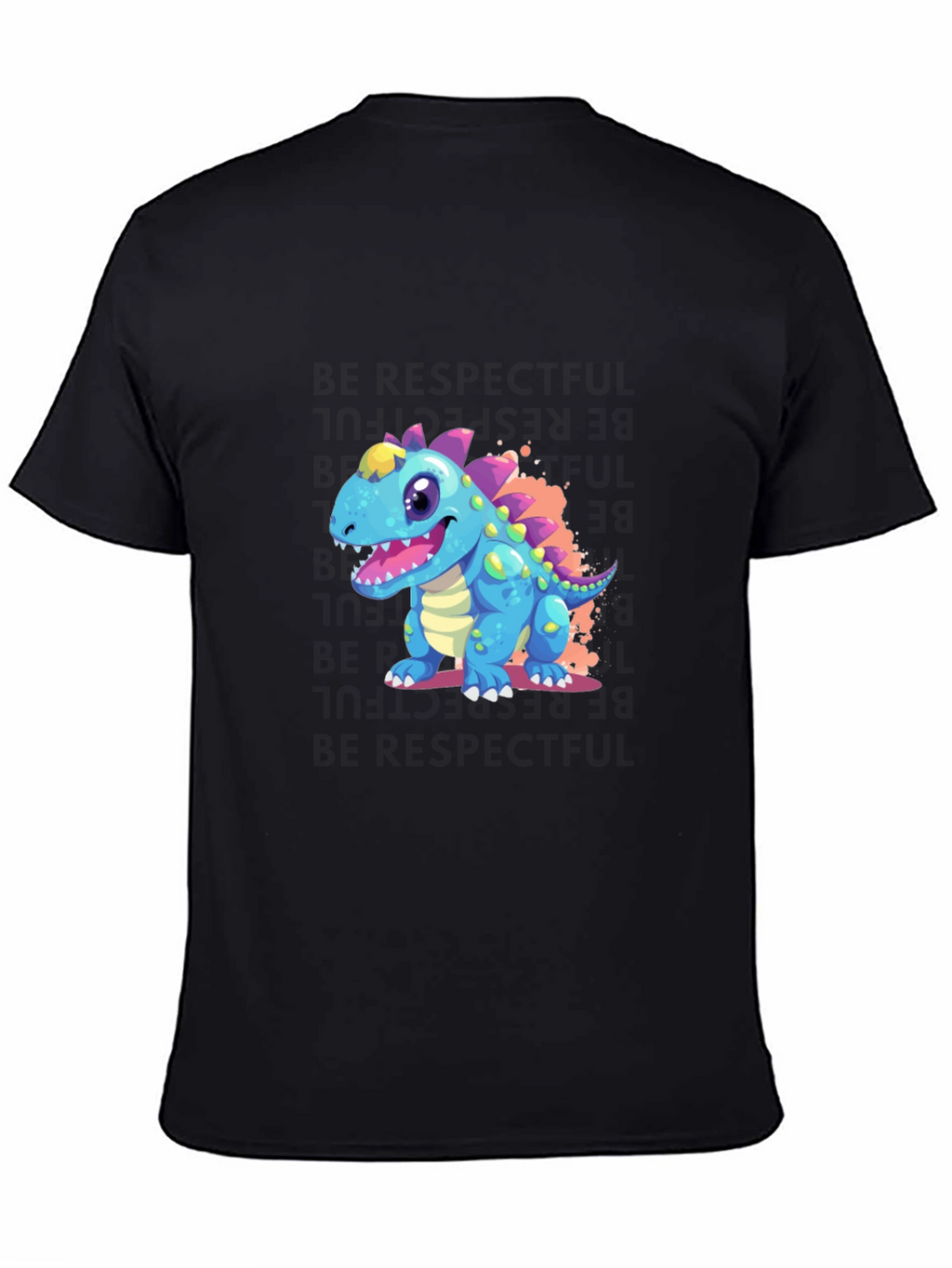 Cartoon Dinosaur Graphic T-Shirt